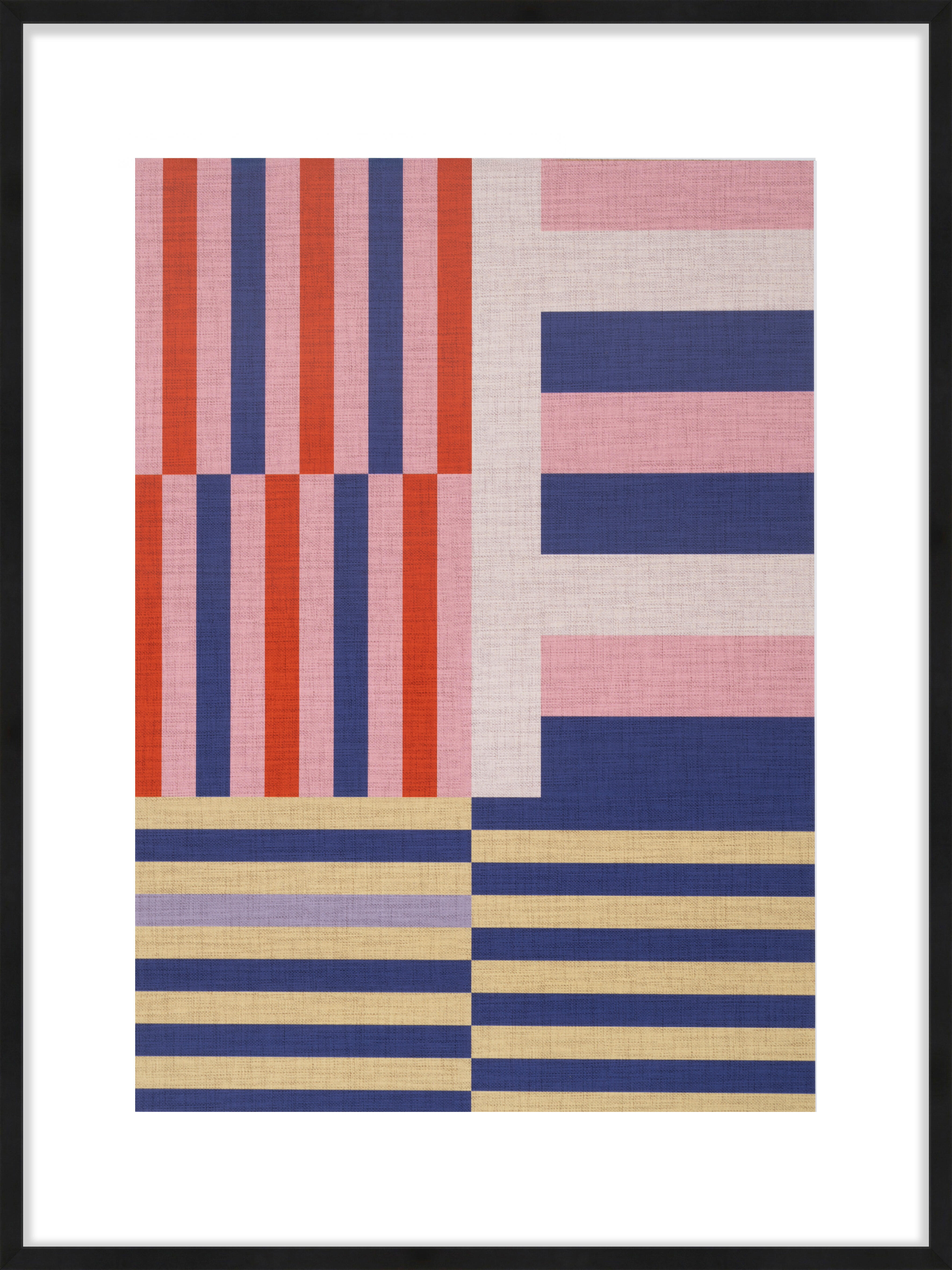 Set de 2 láminas abstracto raya de 30 x x 40 cm y 40 x 50 cm - 4