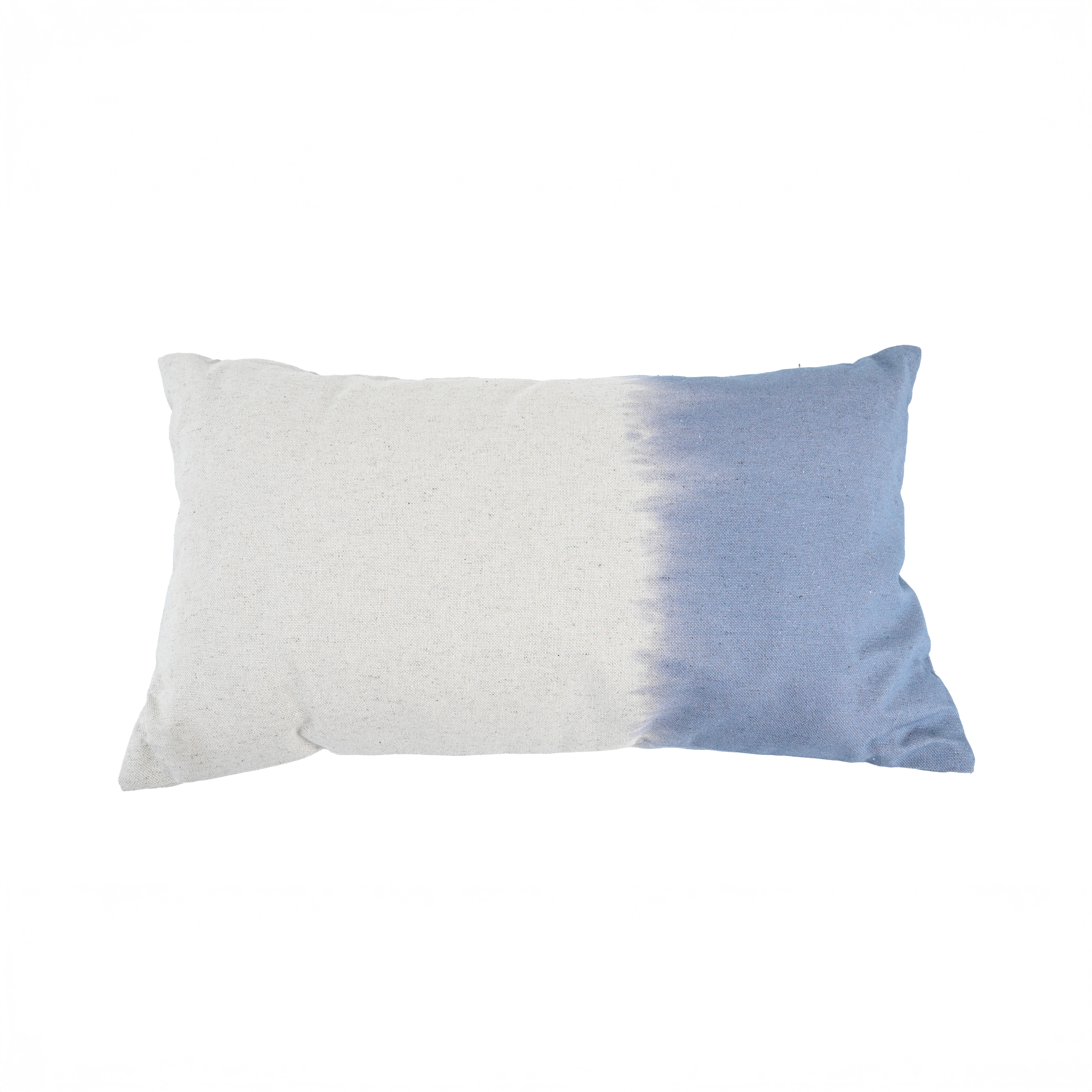 Cojín decorativo japandi ren algodón azul 30x50cm