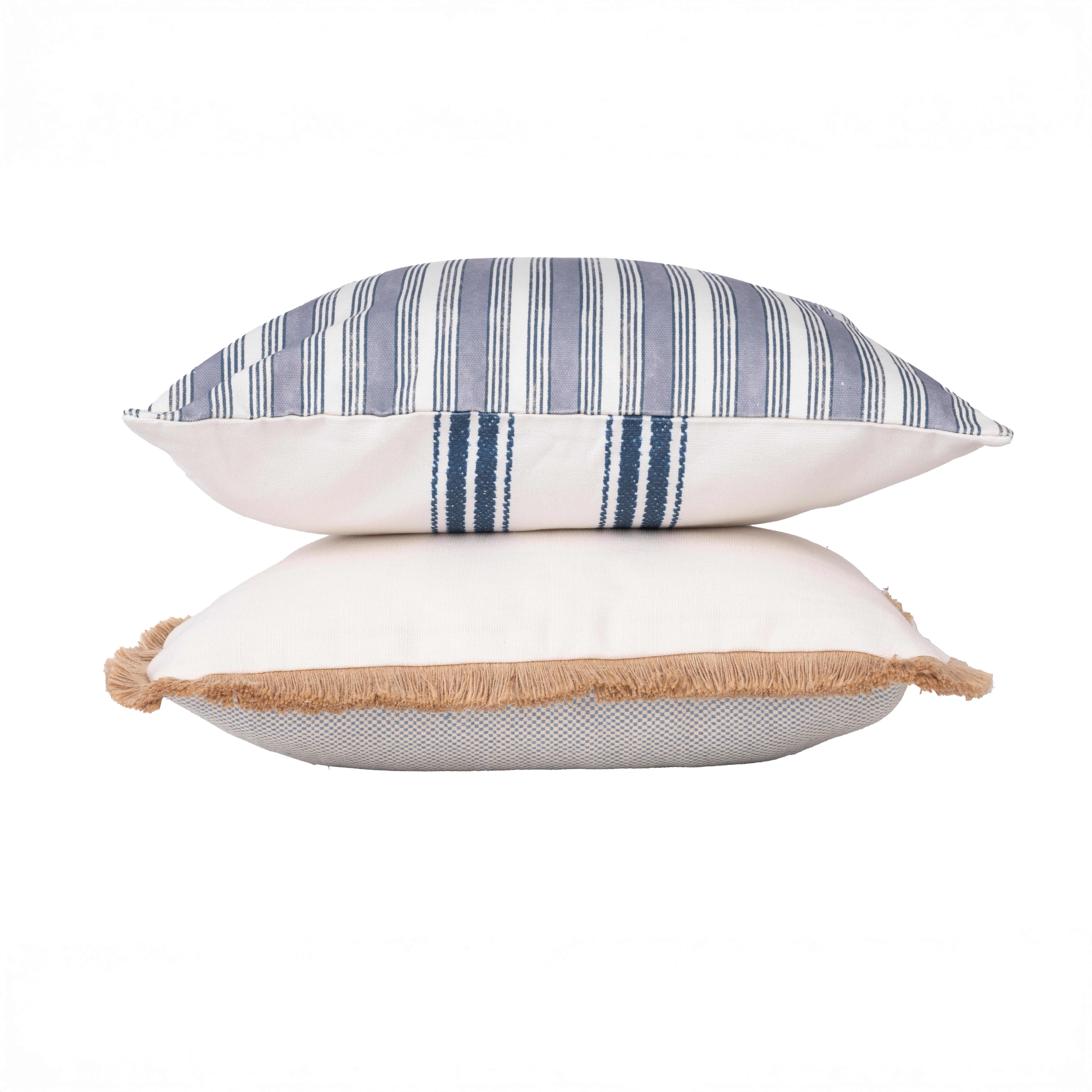 Cojín decorativo   Blue Times Caspian algodón azulados 45x45cm - 8