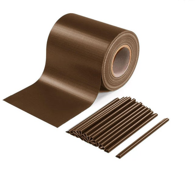 Rotolo frangivista in PVC 4F GROUP L 35 x H 0.19 m marrone