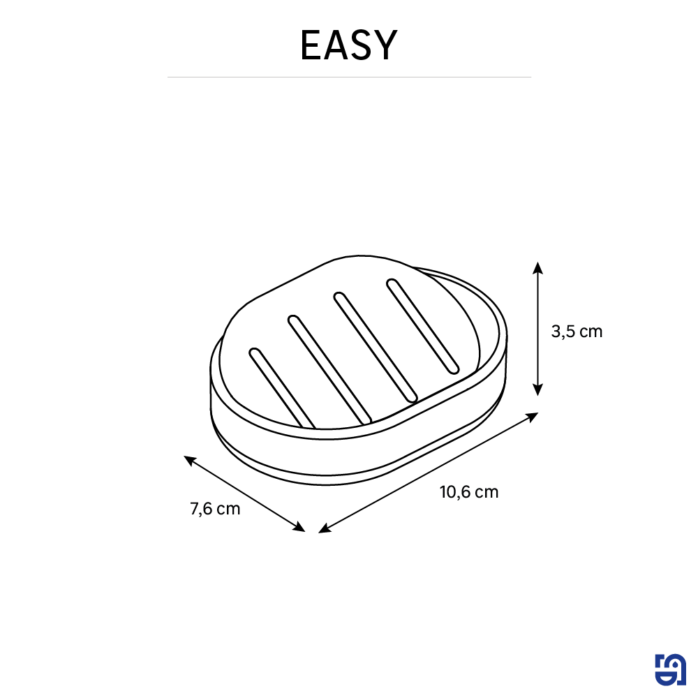 Porte-savon Easy noir SENSEA - 2