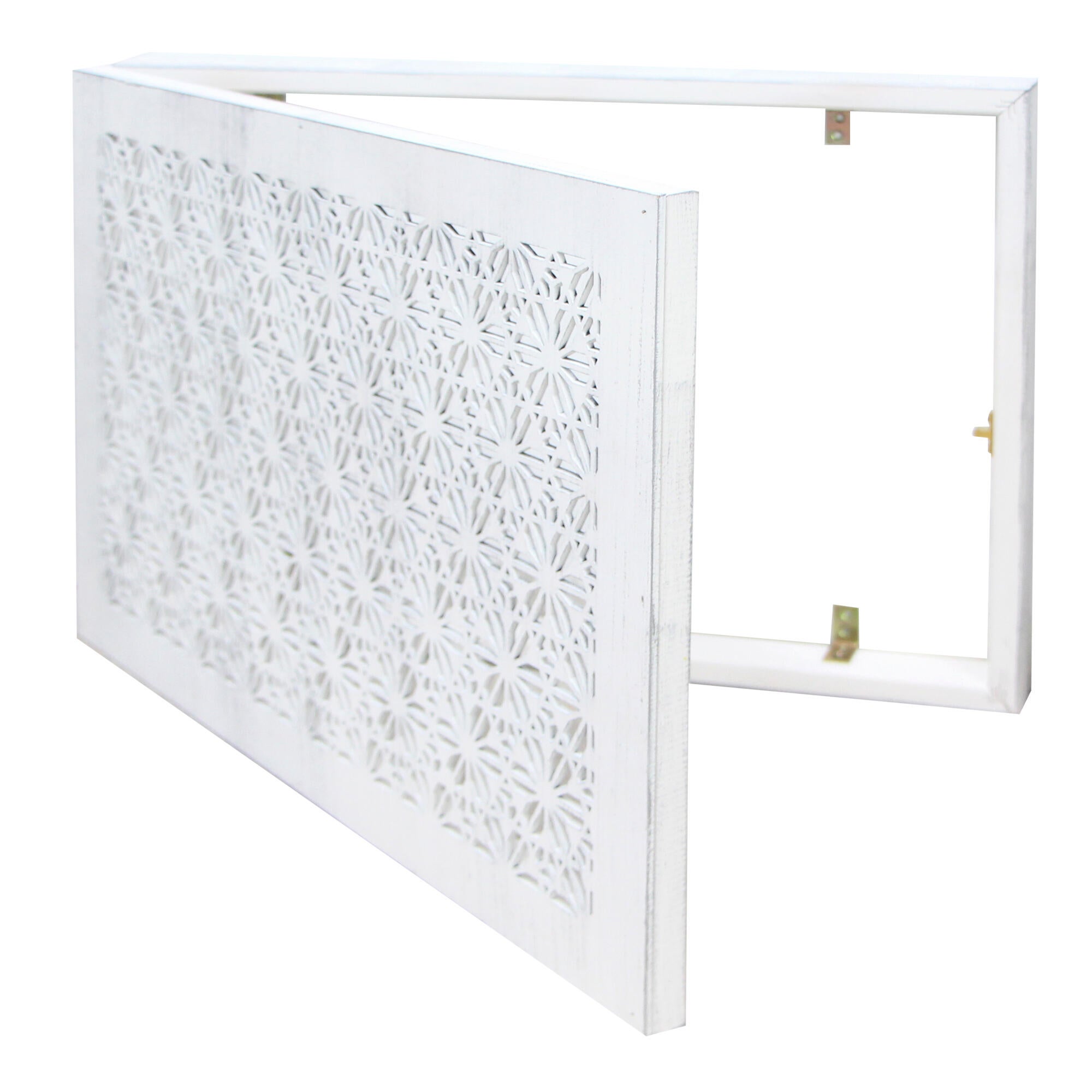 Tapa decorativa para contador sin marco mosaico blanco de 50x 35cm