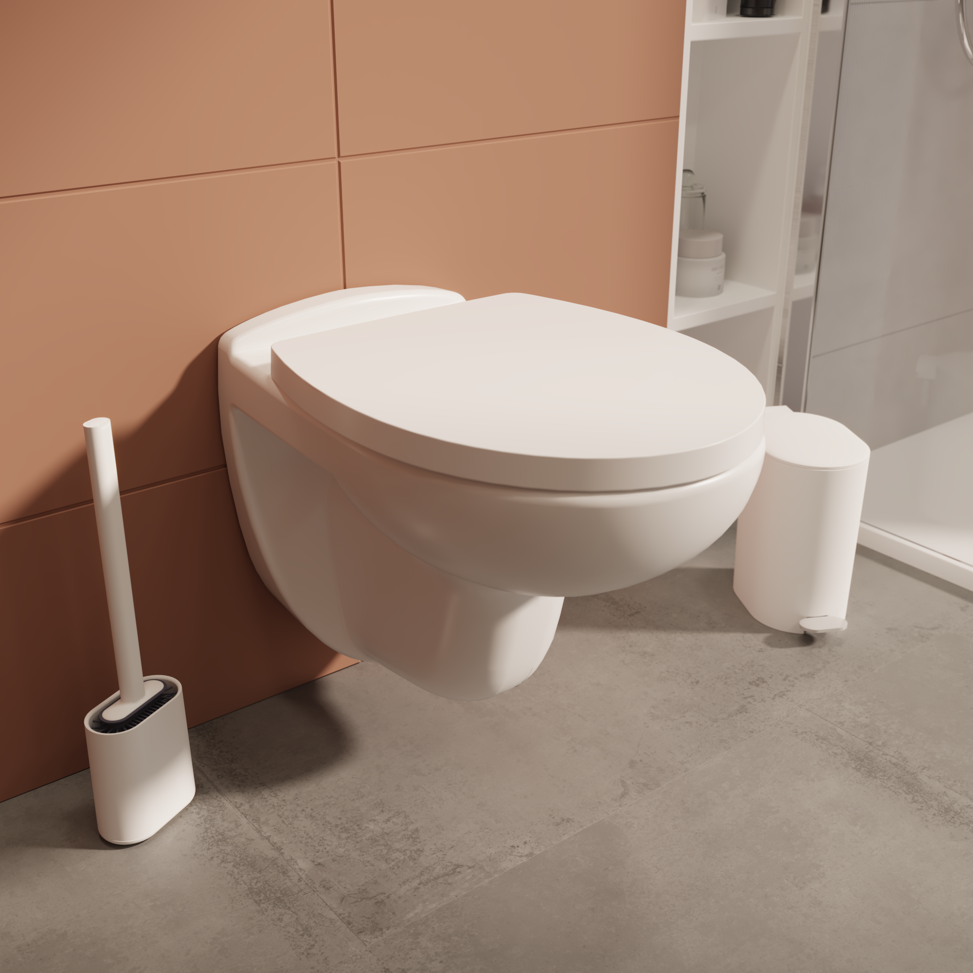 Abattant frein de chute polypropylène blanc SENSEA Easy - 3