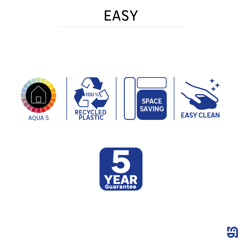 Suporte para escovas de dentes azul Sensea Easy - 9