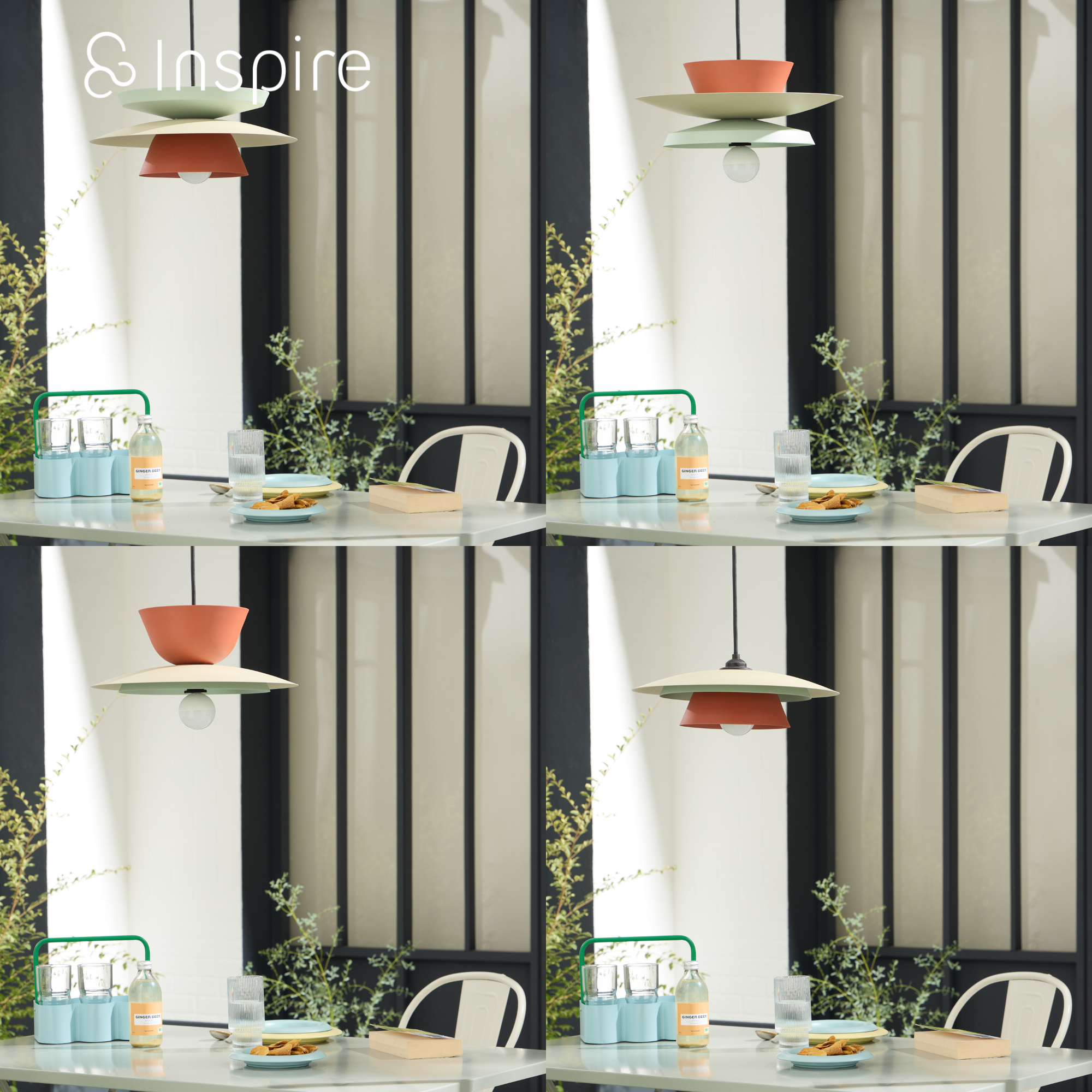 Suspension extérieur 3 disques E27, Diam.37 cm Palmar INSPIRE - 9