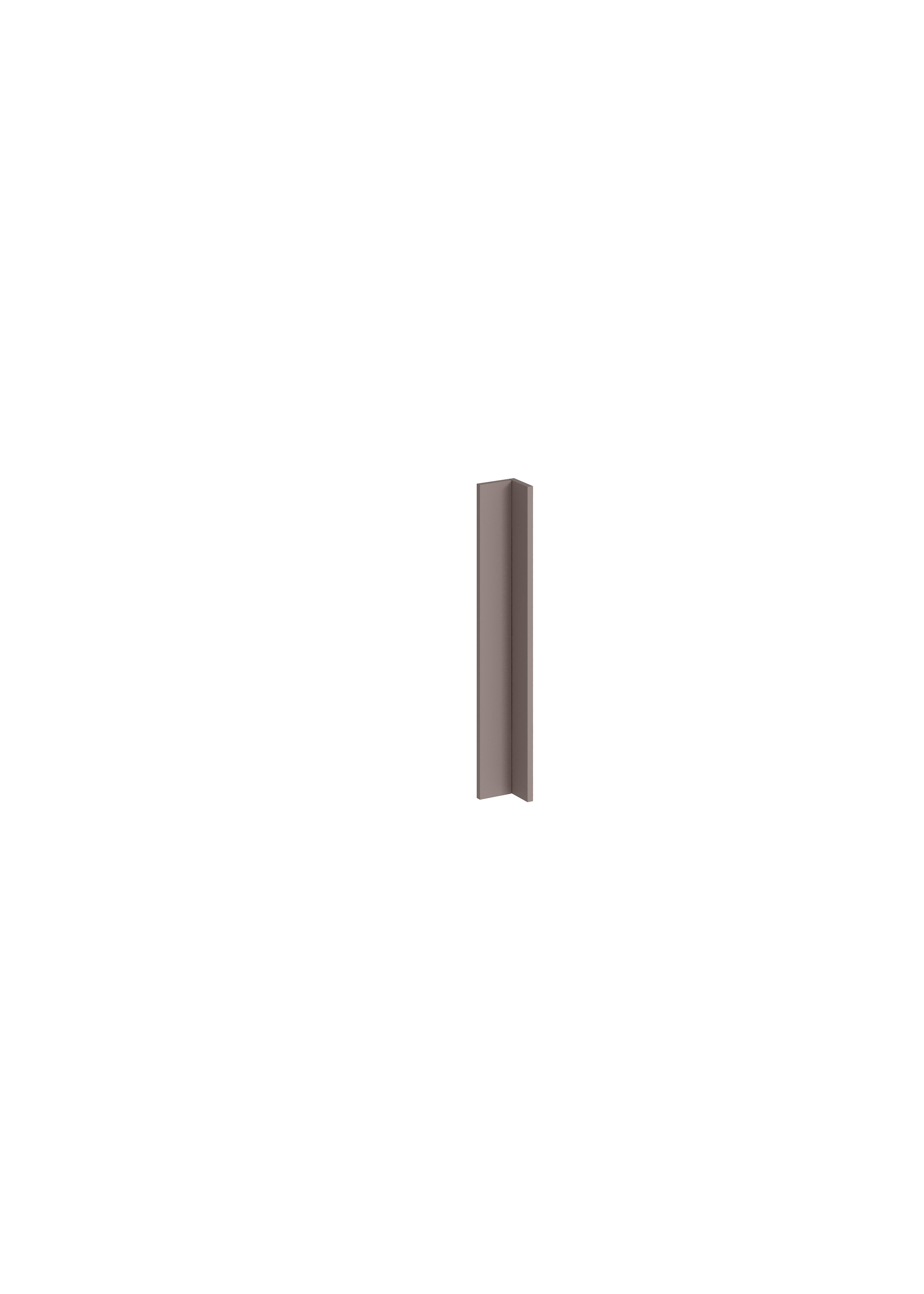Regleta angular de cocina atenas tortora mate h 76.8 - 90x90 cm