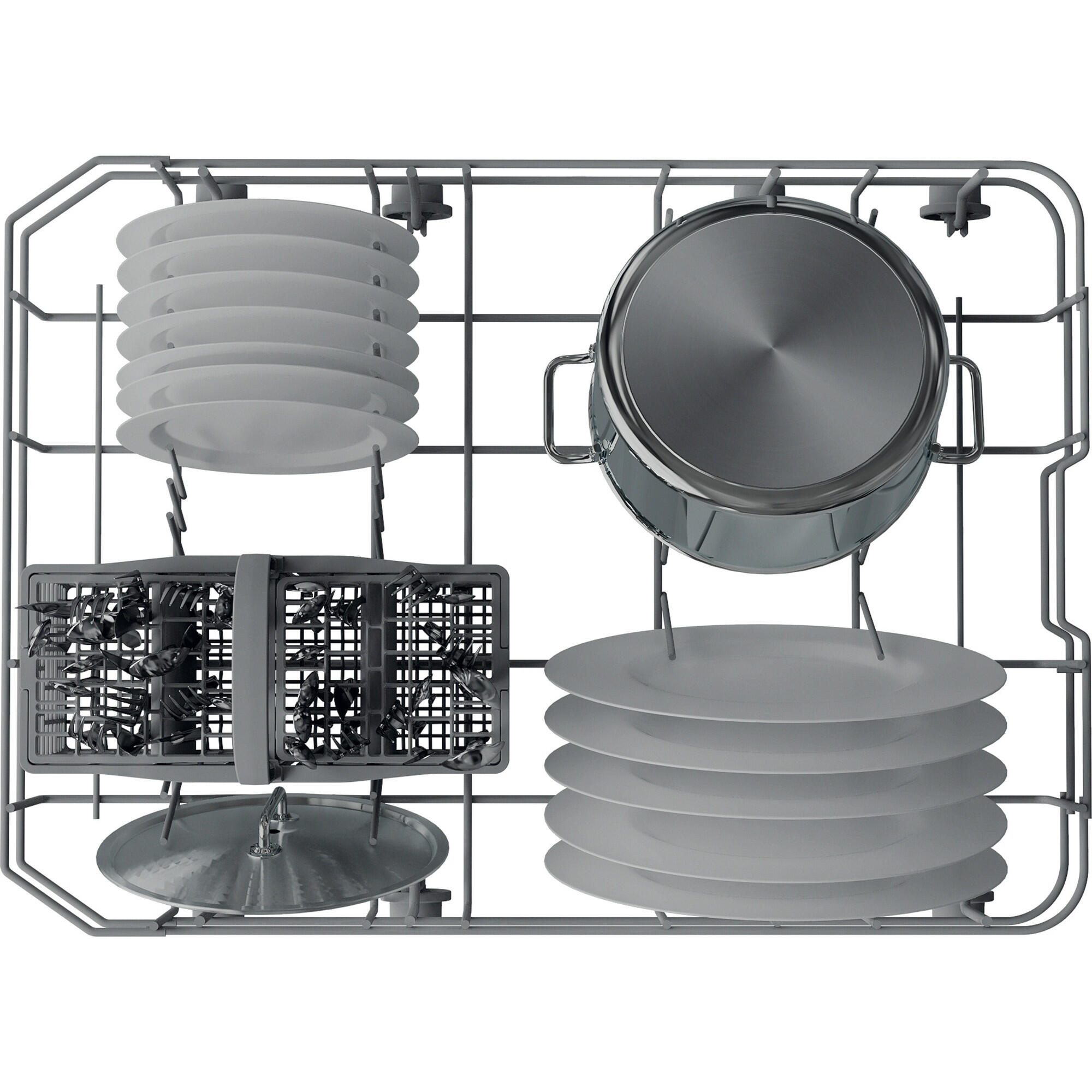Lavavajillas integrable INDESIT IN2IE10CS80 10 cubiertos 5 programas con inicio diferido blanco 45cm clase E - 9