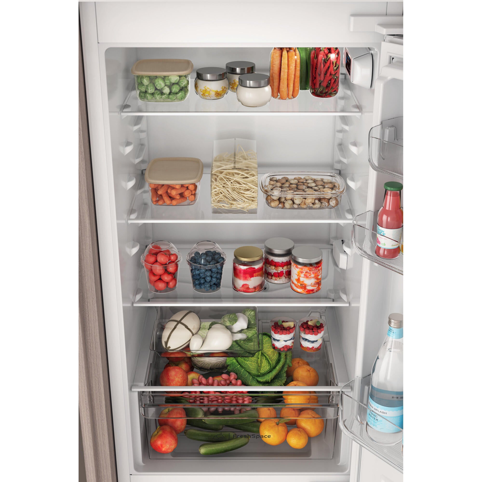 Frigorífico combi integrable INDESIT INC18D021A1 cíclico 177cm 268L blanco clase E - 9