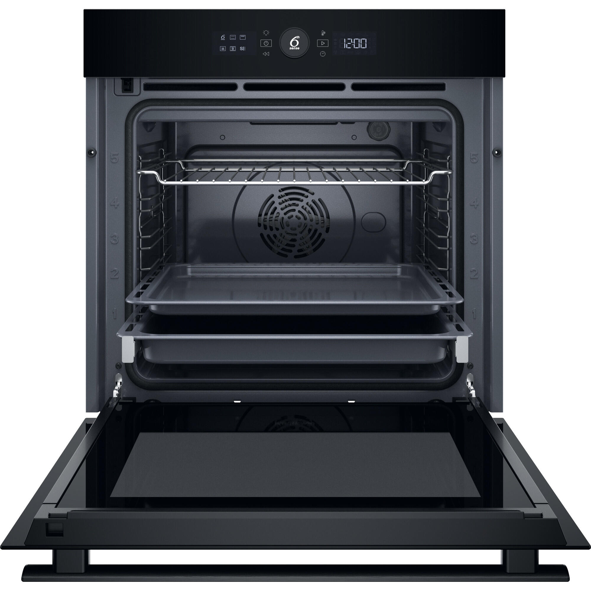 Horno WHIRLPOOL WOI4S8PM1SB multifunción 73L pirólisis negro Clase A+ - 4