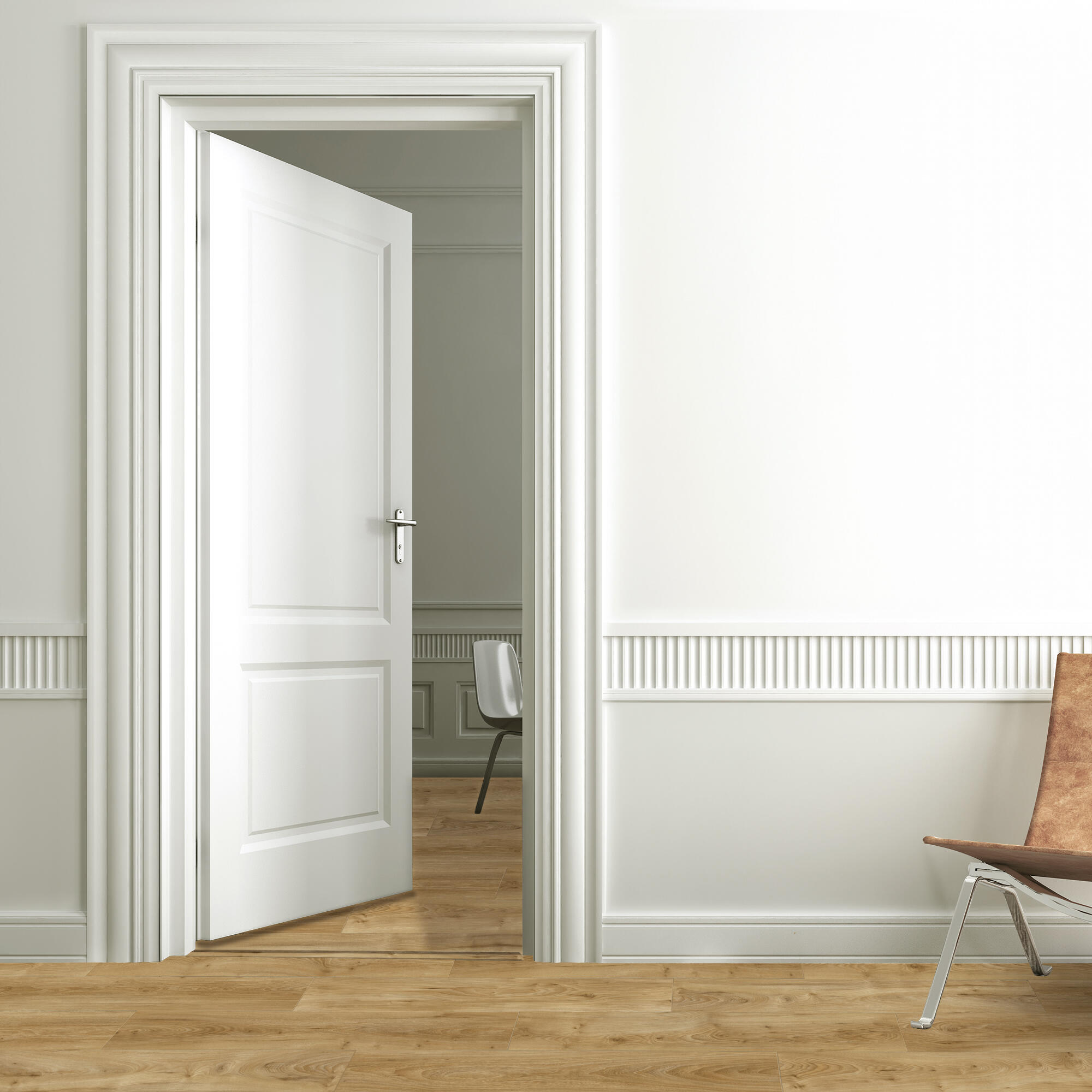 Barre de seuil alu décor malte à fixer, l.3.7 cm x L.83 cm ARTENS - 2