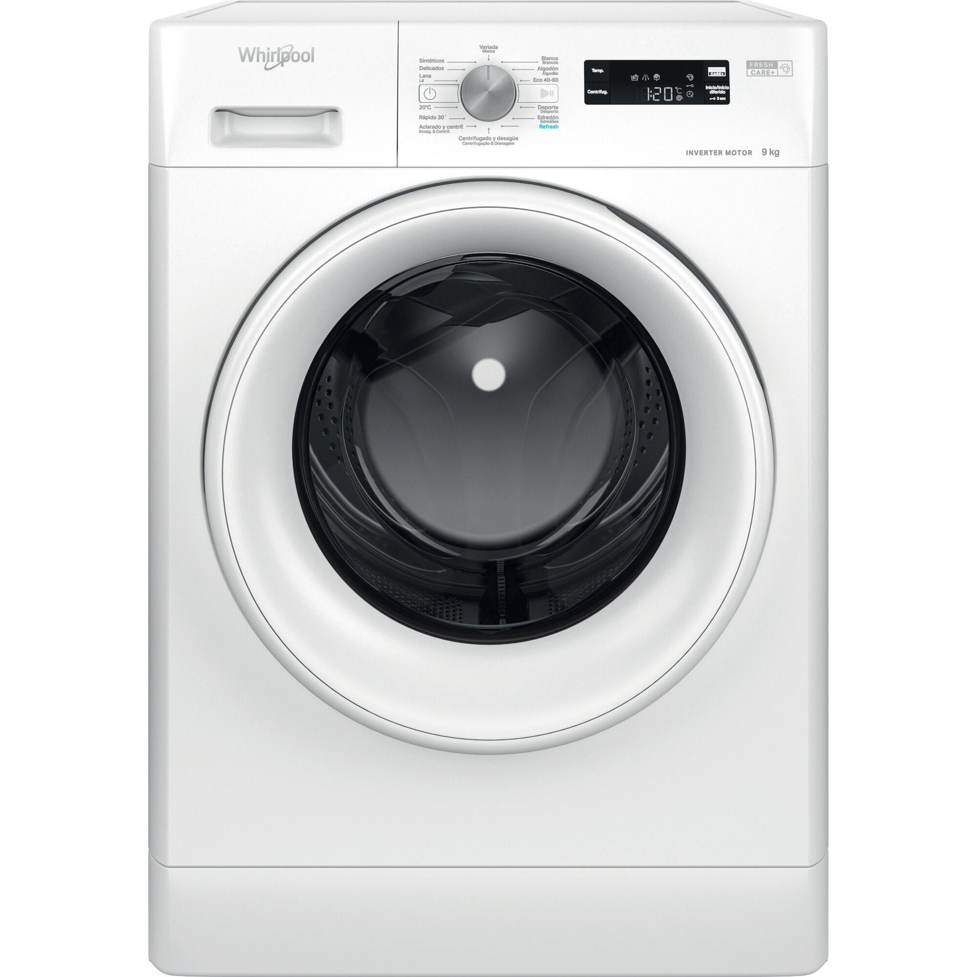 Lavadora whirlpool ffs 9269 w sp 9 kg de capacidad 1200 rpm clase a
