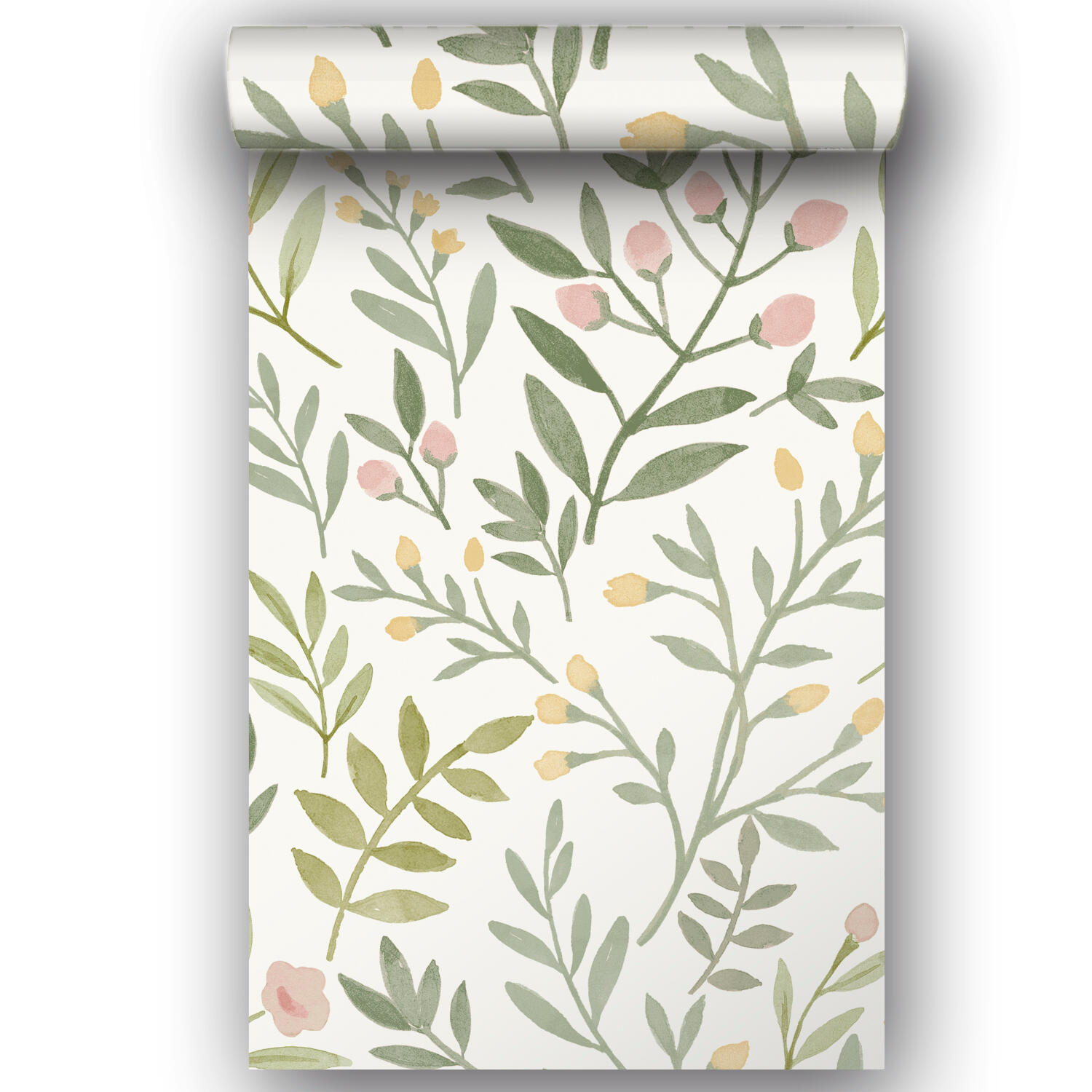 Papier peint pvc Leafy trail vert - 2