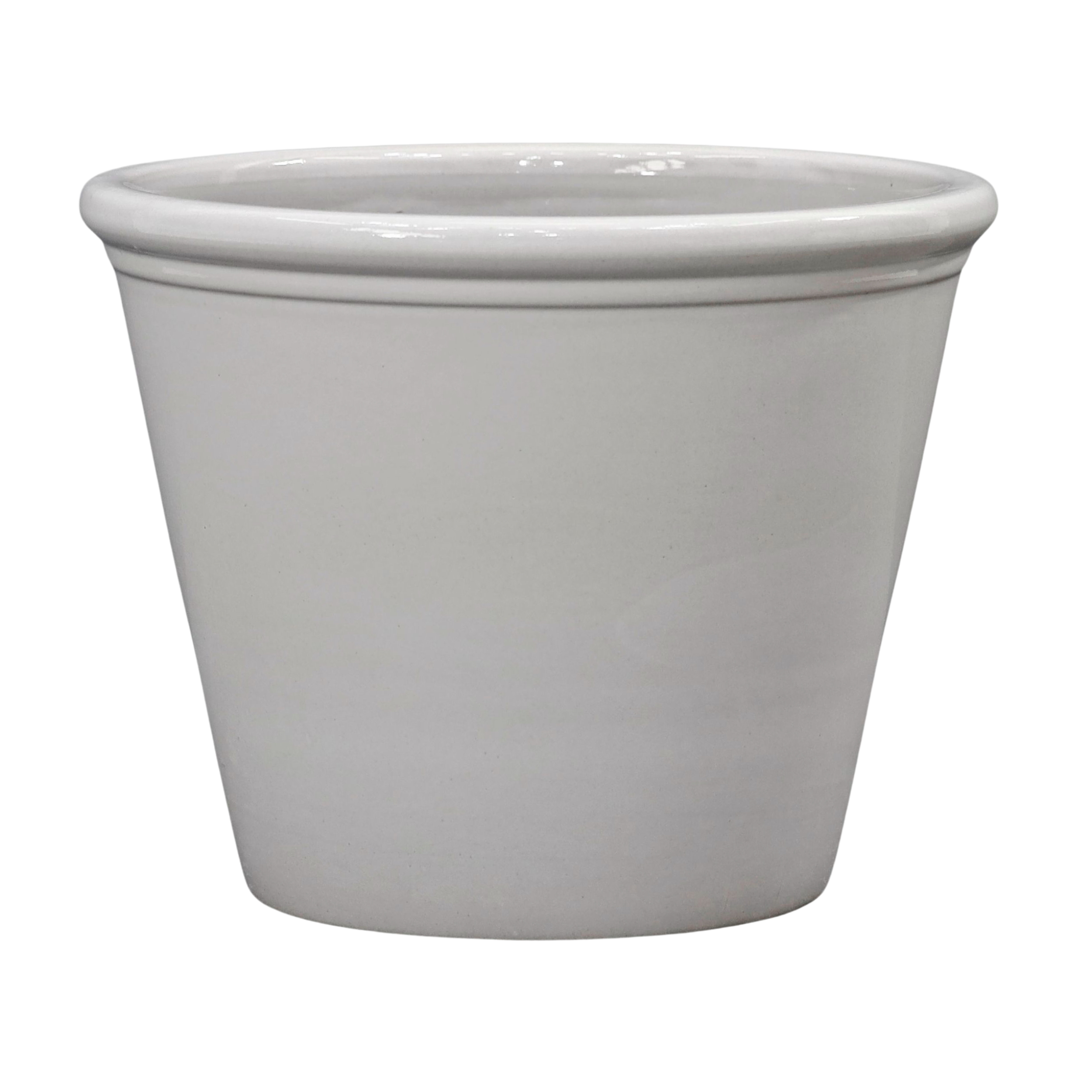 Donica szkliwiona Sombra śr.30.5 cm mrozoodporna kremowa Cermax