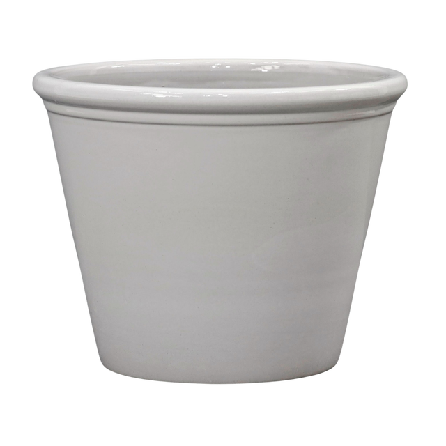 Donica szkliwiona Sombra śr.30.5 cm mrozoodporna kremowa Cermax