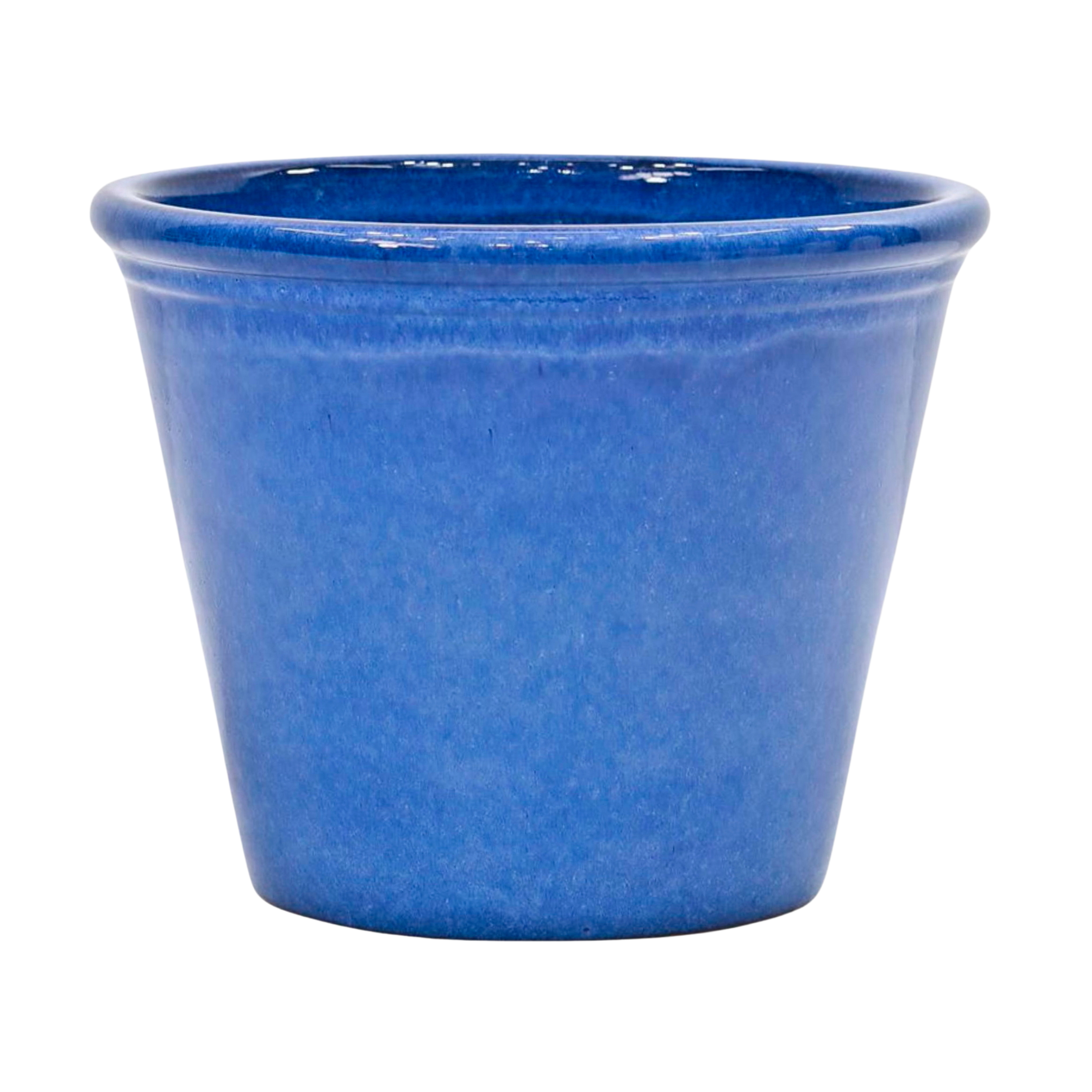 Donica szkliwiona Sombra śr.30.5 cm mrozoodporna niebieska Cermax