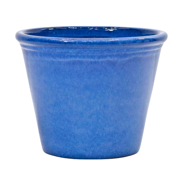 Donica szkliwiona Sombra śr.30.5 cm mrozoodporna niebieska Cermax