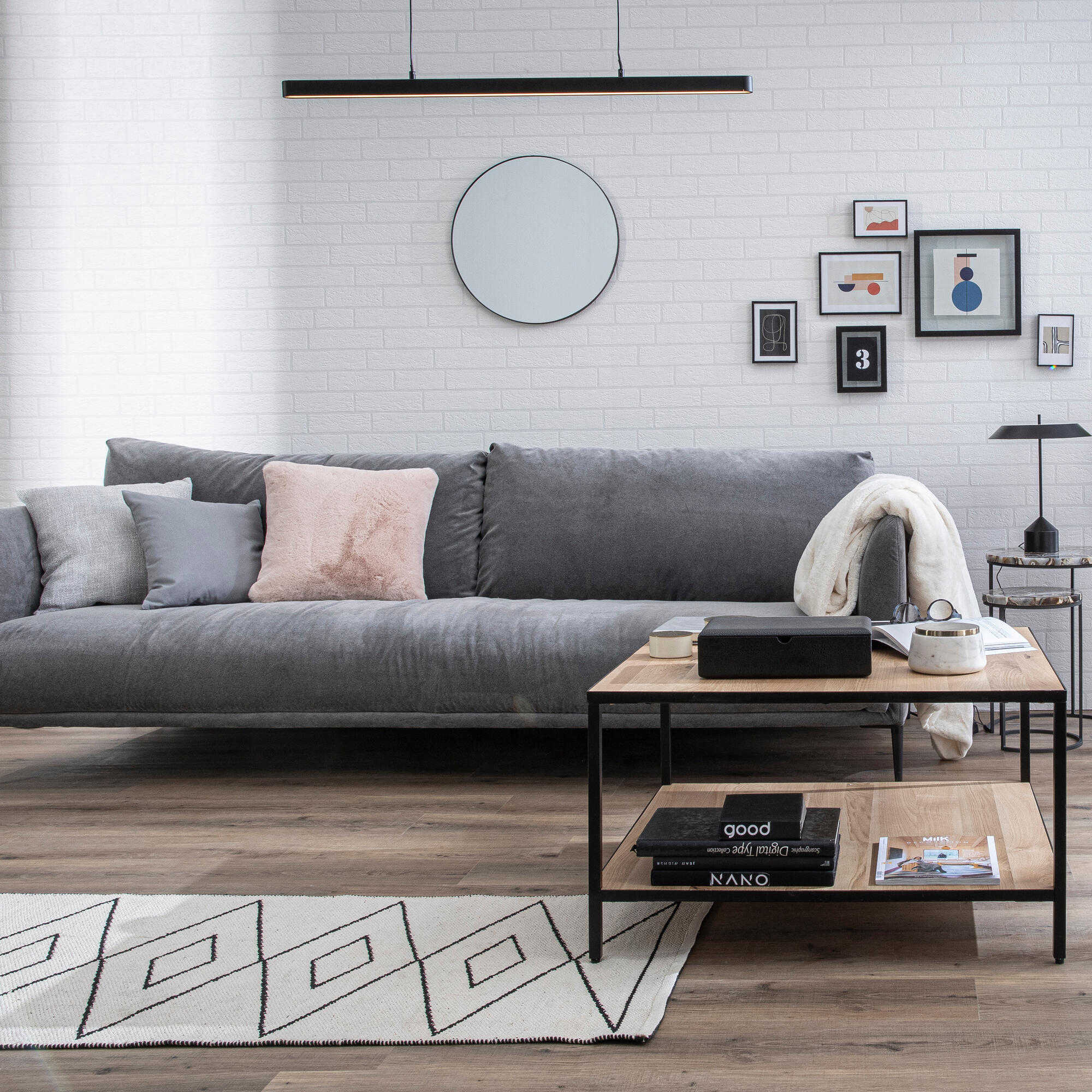 lampa wisząca flut czarna - 1