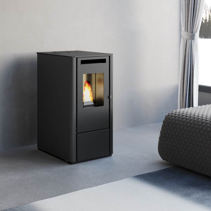 Piec stalowy na pellet 8kW MILANO FERRETTI