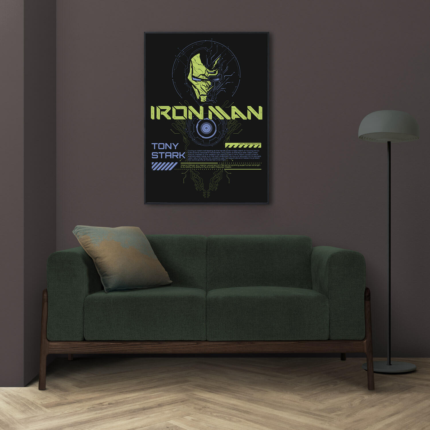 Póster luminiscente IRON MAN 50x70 cm - 4