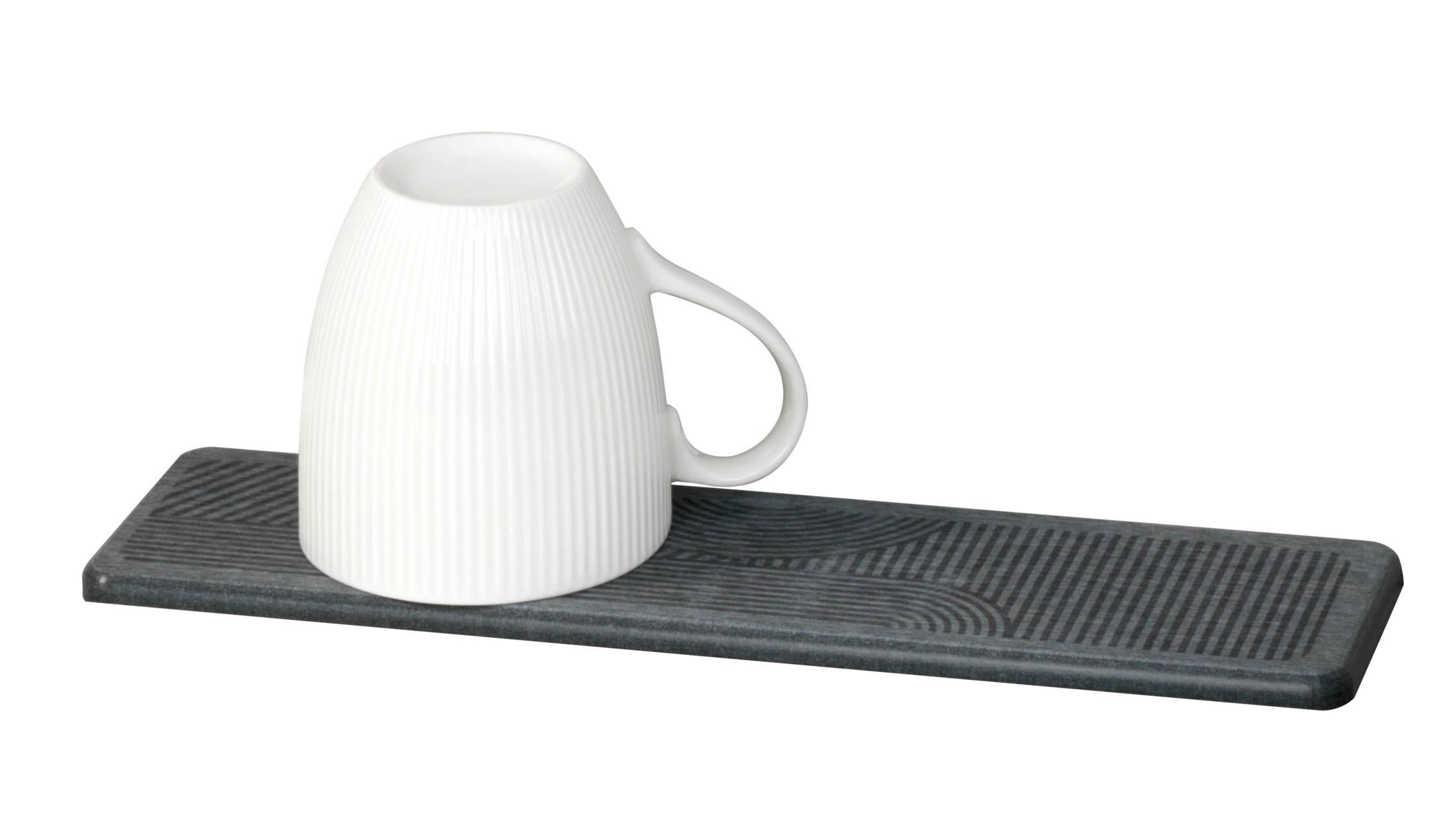 Tapete escorredor de louça 8x30 cm cinzento Wenko Damon - 37