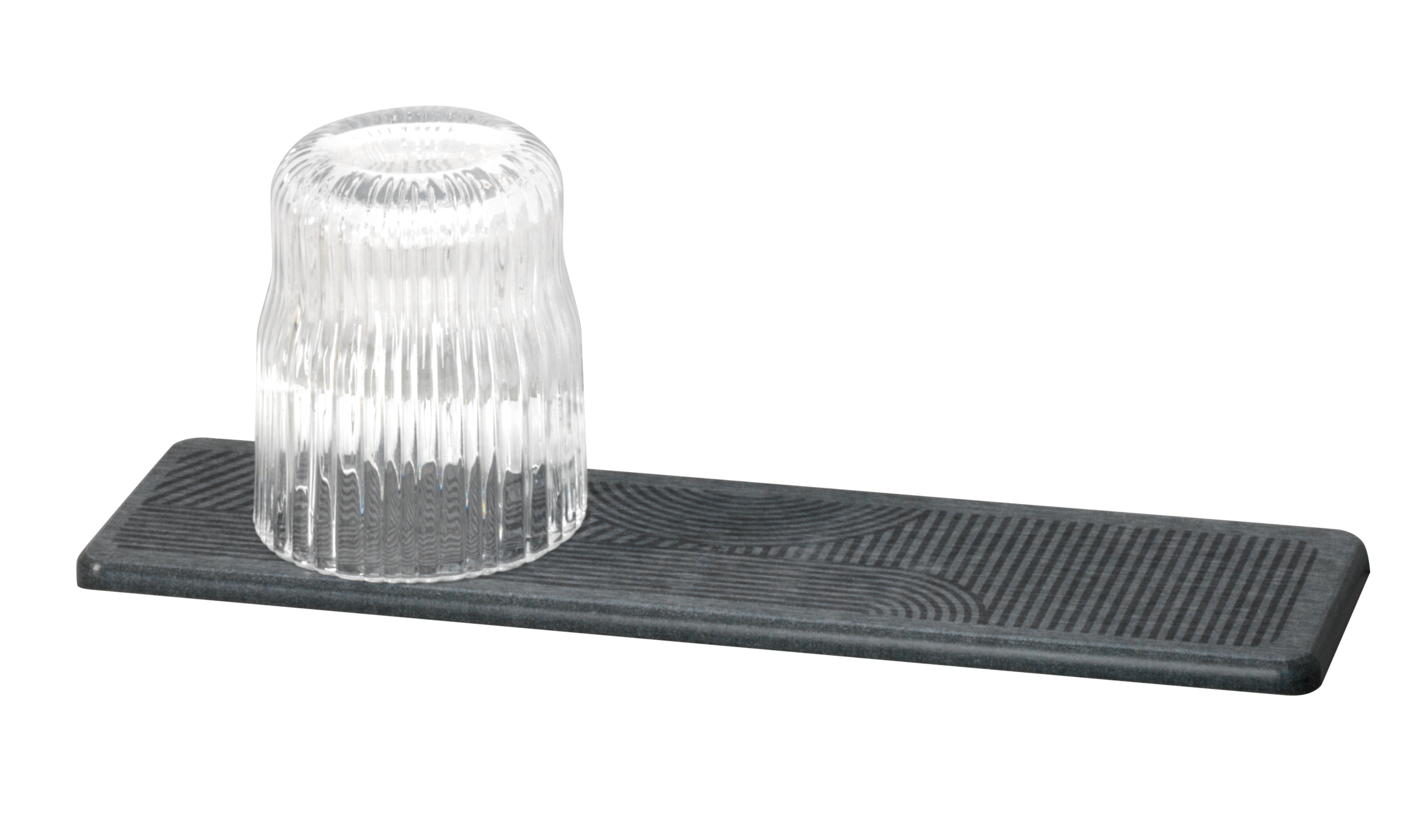 Tapete escorredor de louça 8x30 cm cinzento Wenko Damon - 35