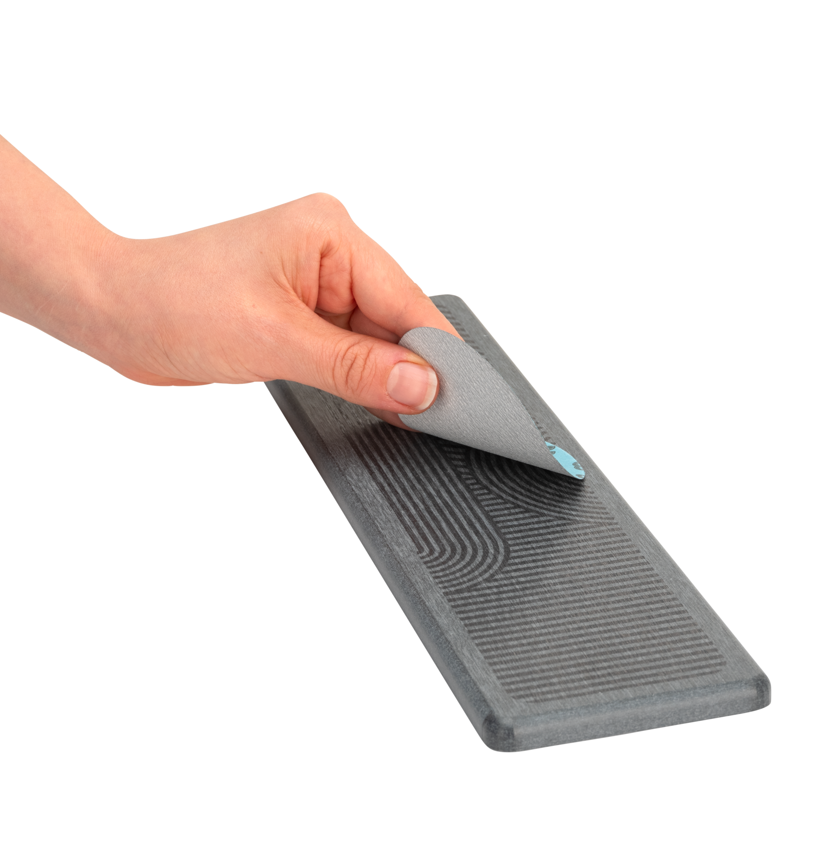 Tapete escorredor de louça 8x30 cm cinzento Wenko Damon - 6