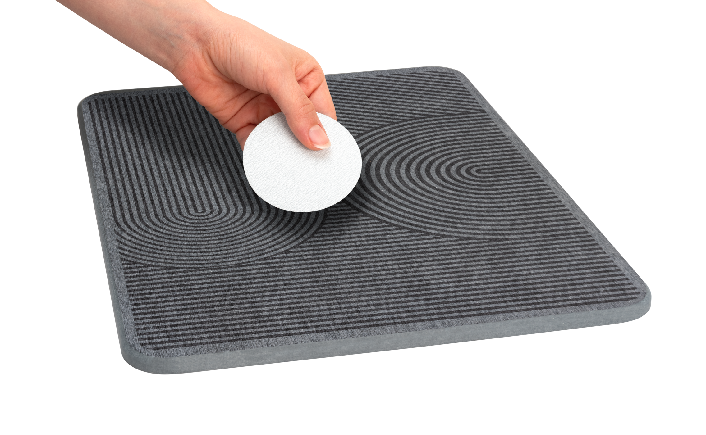 Tapete escorredor de louça 40x30 cm cinzento Wenko Damon - 6