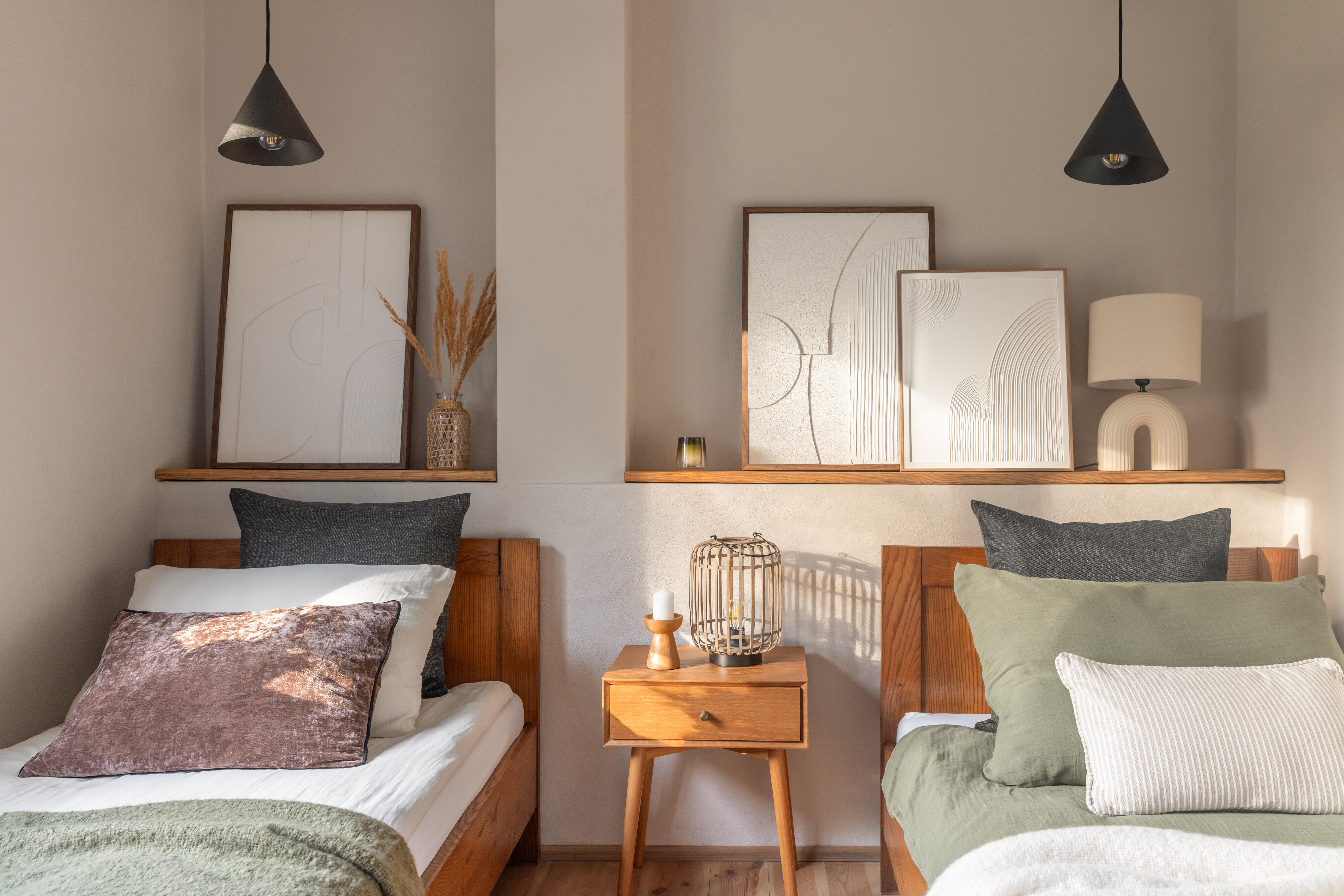 Pościel 200 x 220 cm bawełniana Today Nay Khaki zielona - 4