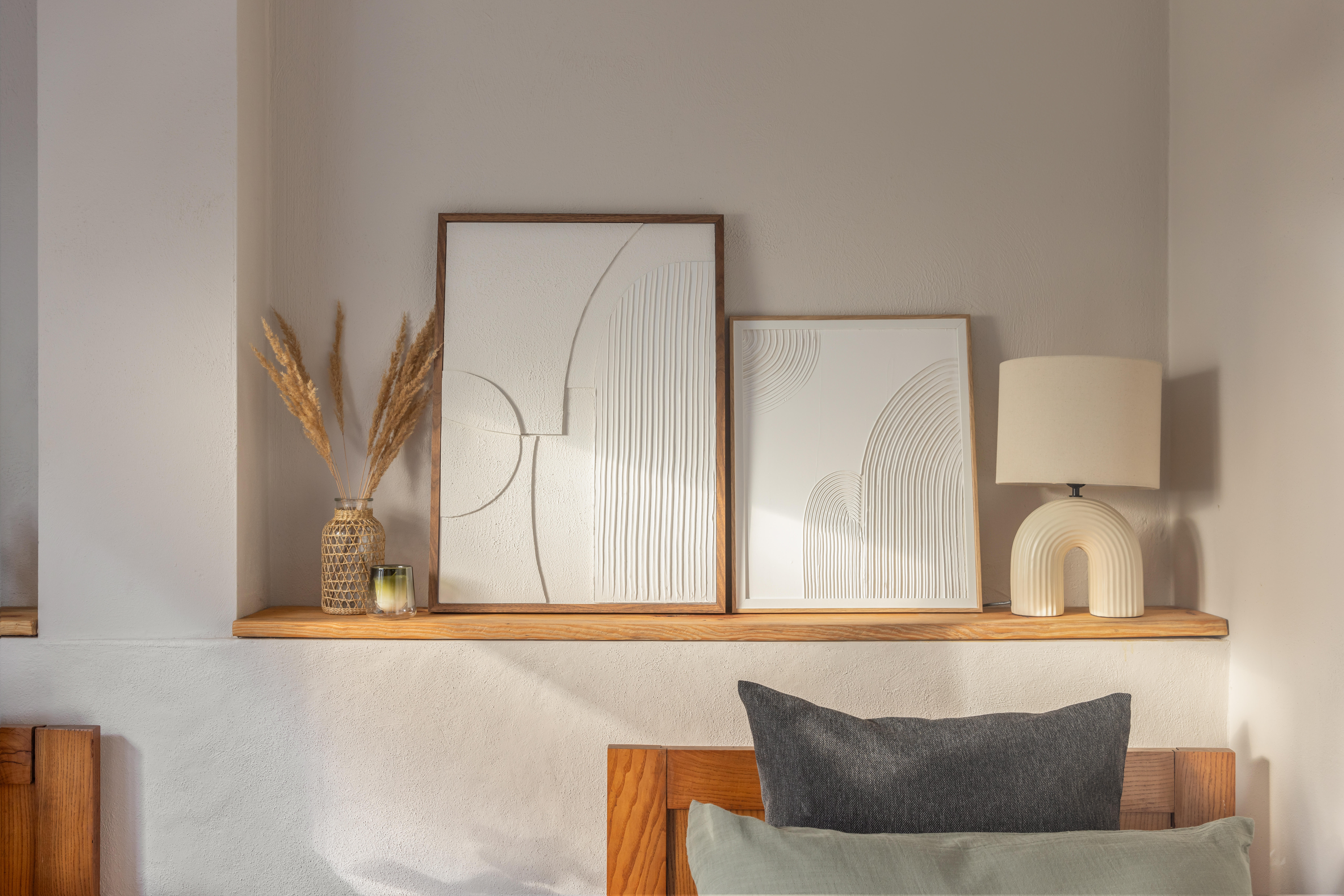 Lampa stołowa Vaska kremowa E27 41 cm Inspire - 6