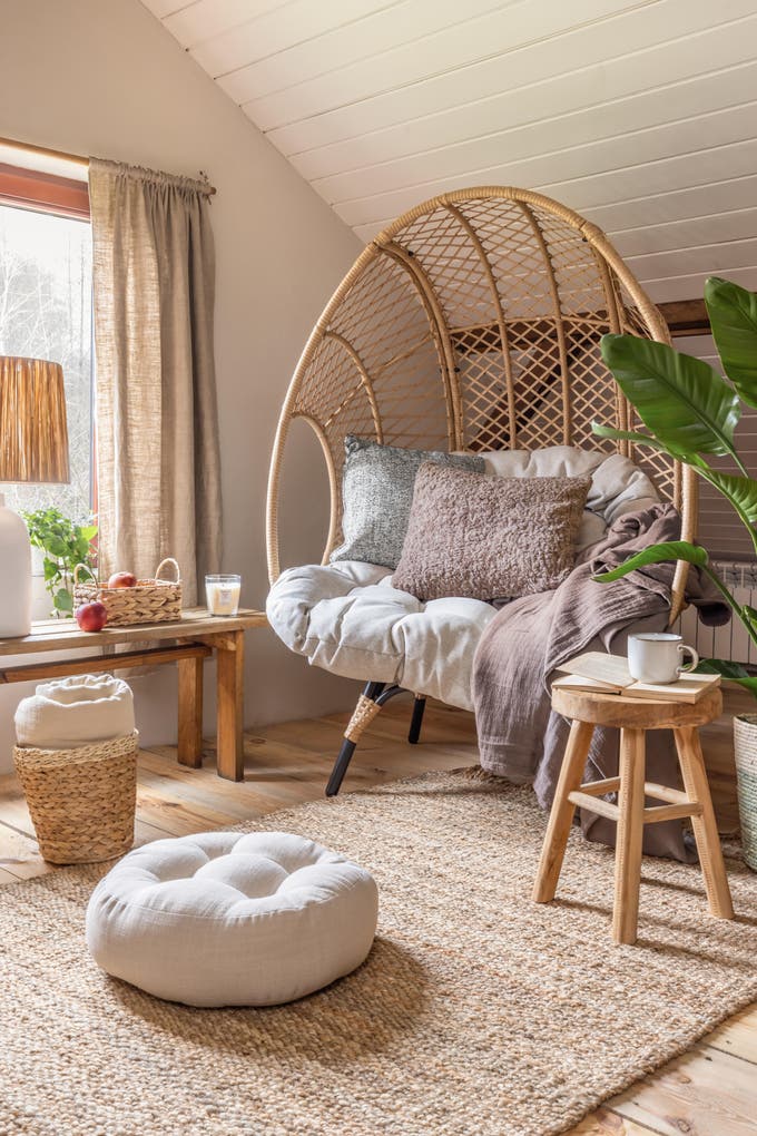 Salon w stylu boho