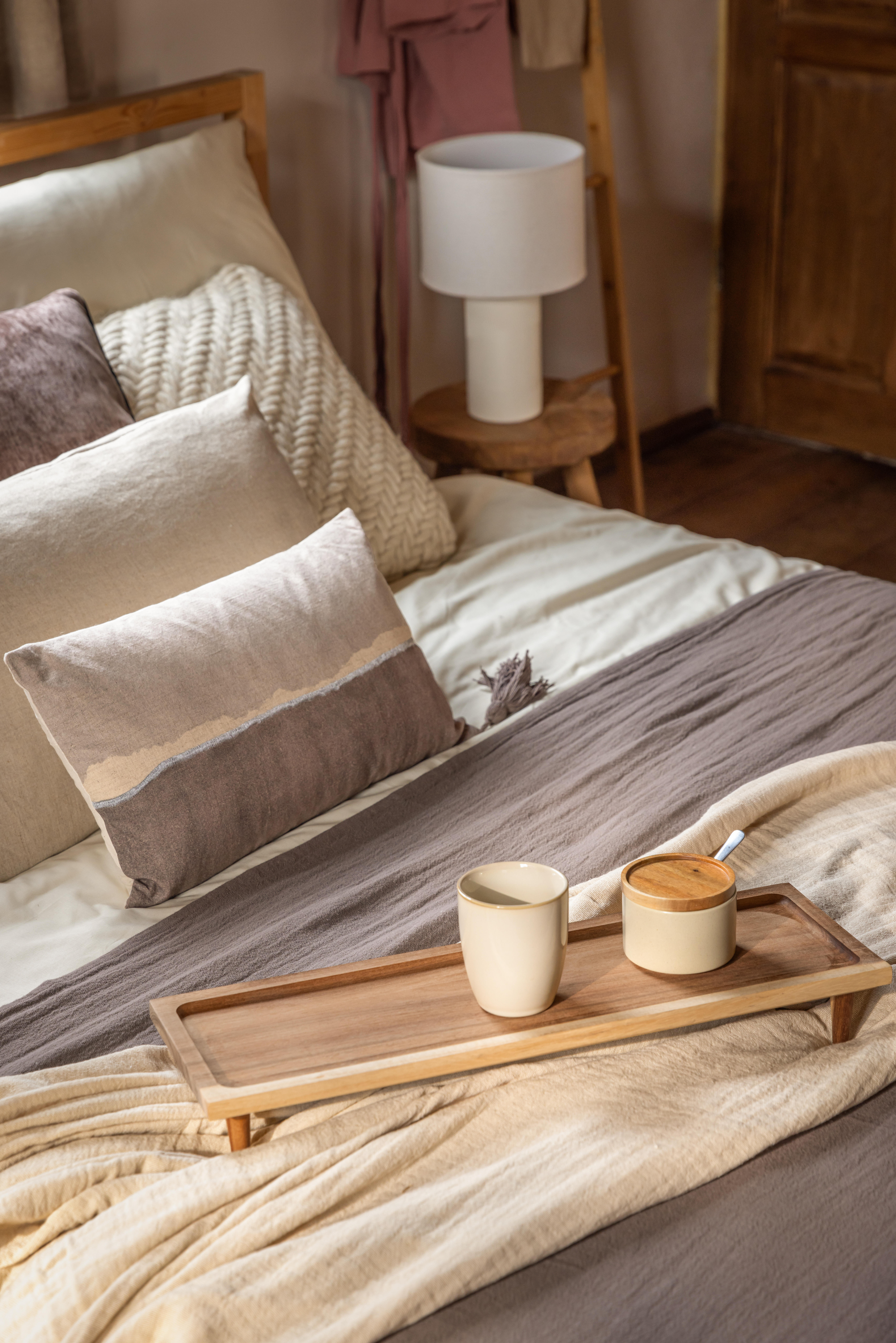 Lampa stołowa Lanzoma beżowa E27 Inspire - 7