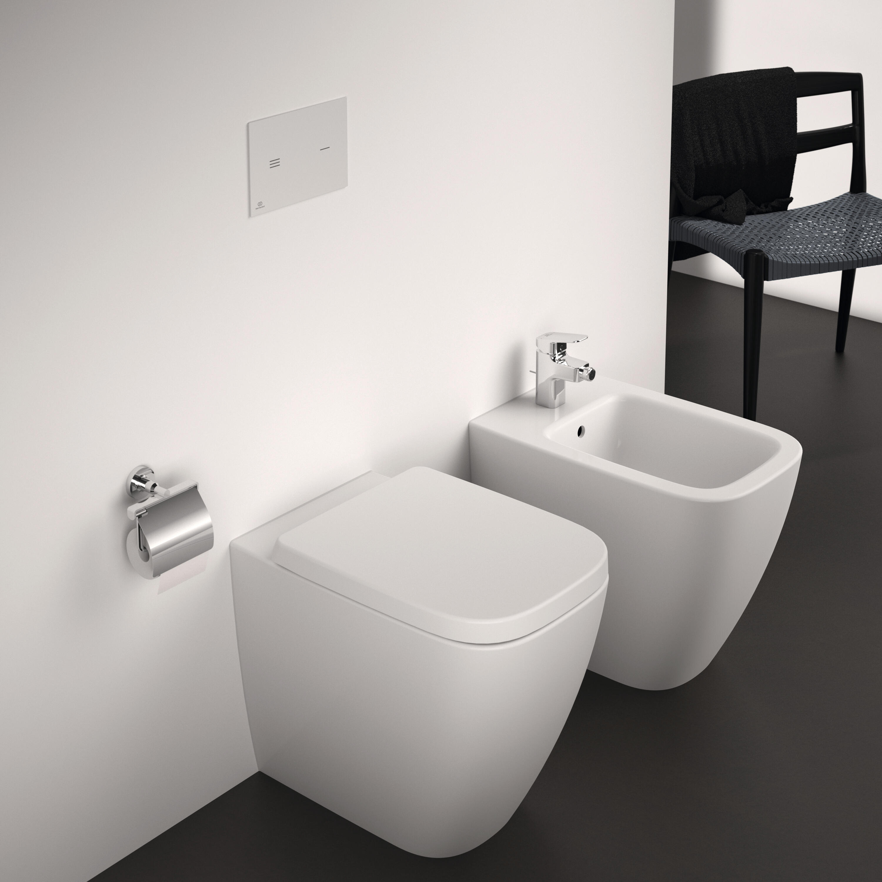 Vaso WC filomuro IDEAL STANDARD i.life b, sedile escluso P 54 x L 35.5 x H 43 cm bianco - 3