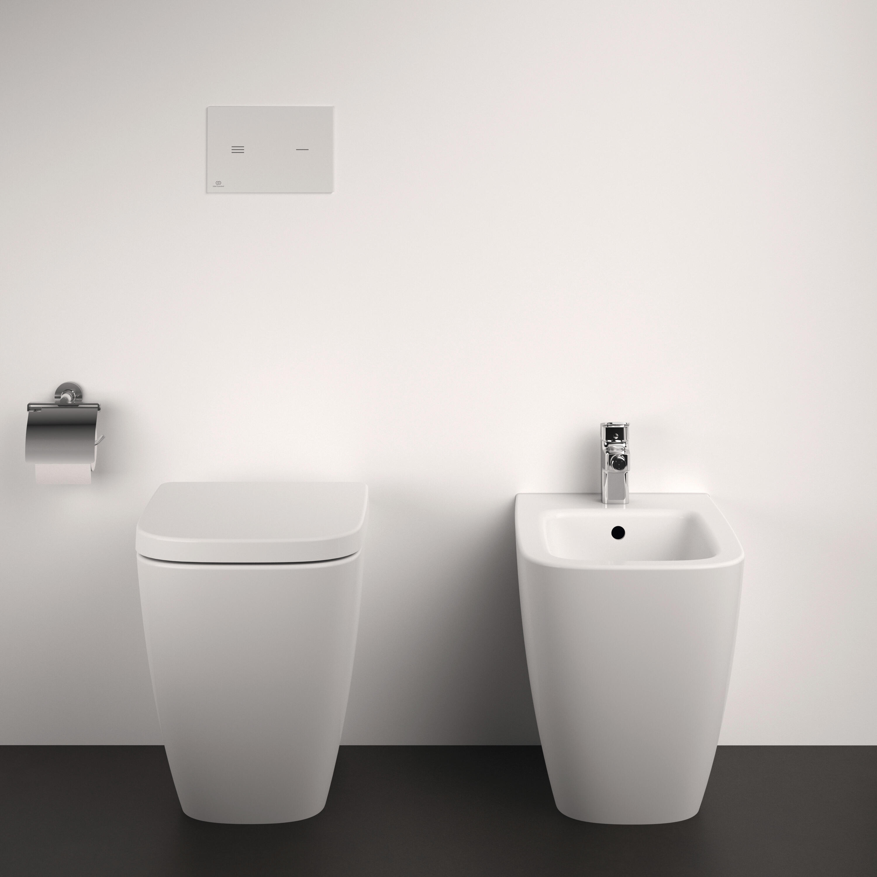 Vaso WC filomuro IDEAL STANDARD i.life b, sedile escluso P 54 x L 35.5 x H 43 cm bianco - 2