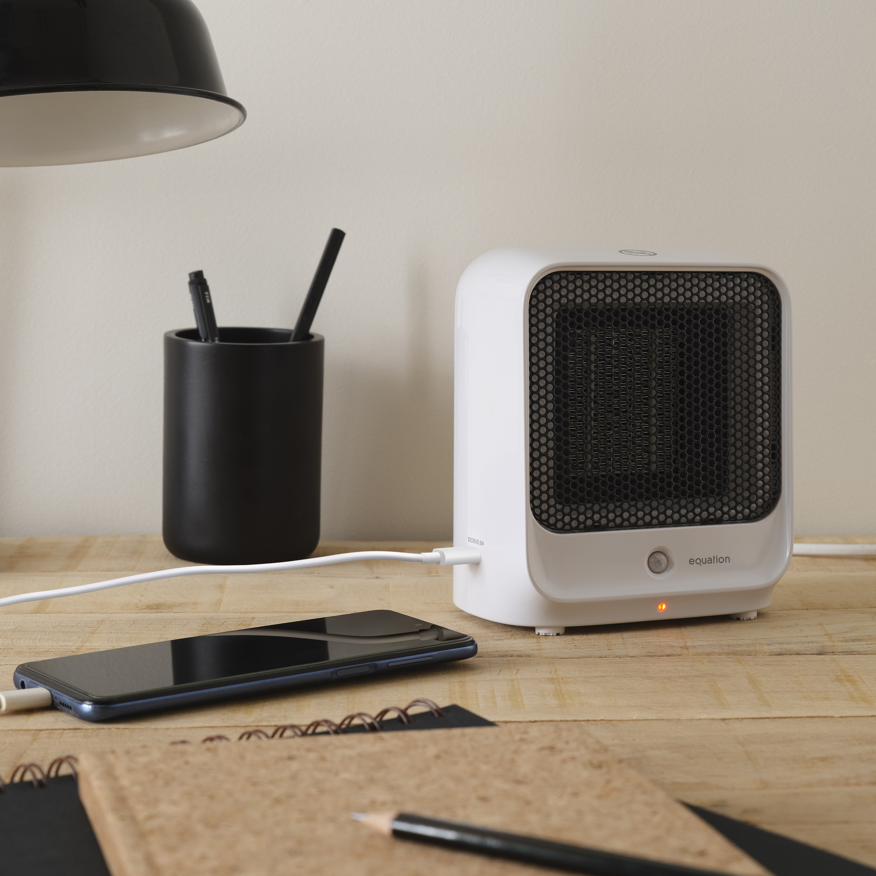 Radiateur soufflant céramique mobile électrique TIM 3 500 W Equation blanc - 6