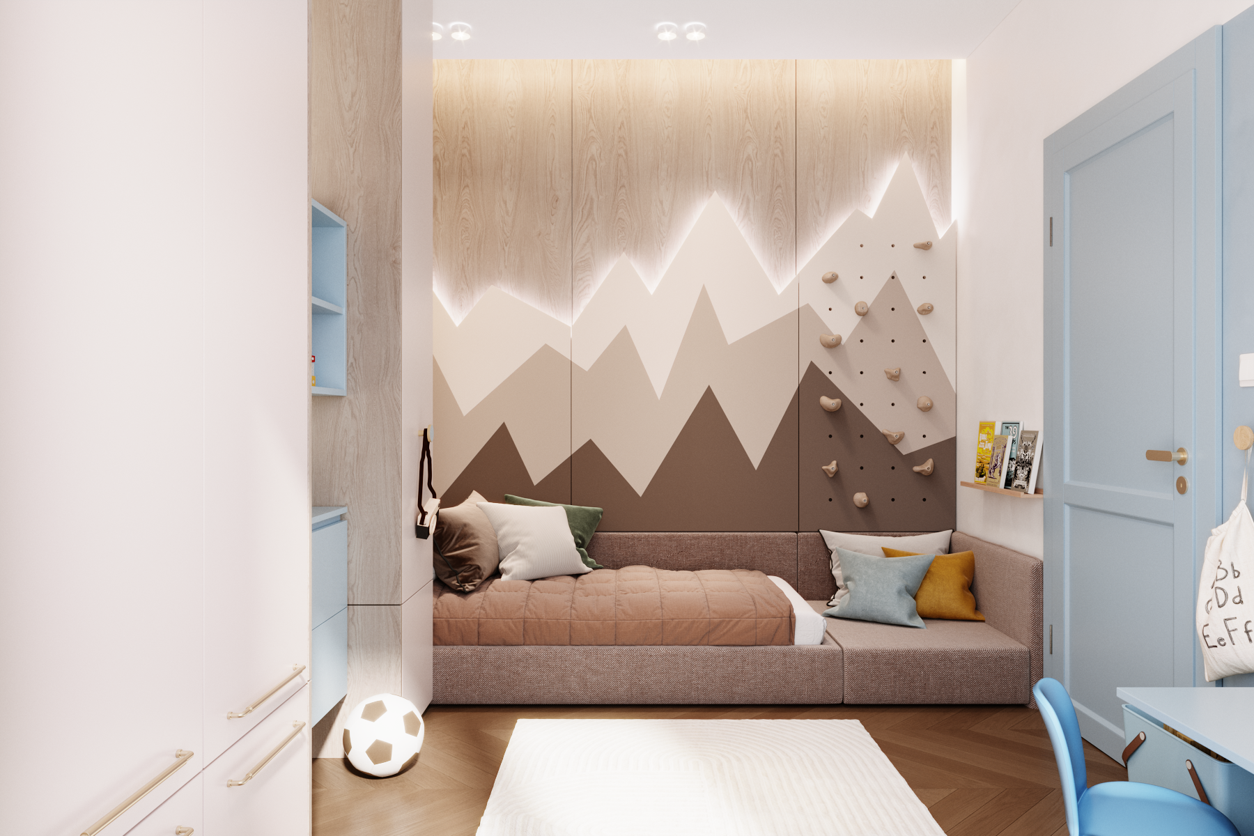 Panele podłogowe laminowane wodoodporne jodełka AC6 8 mm Faus Chevron naturalne drewno - 5