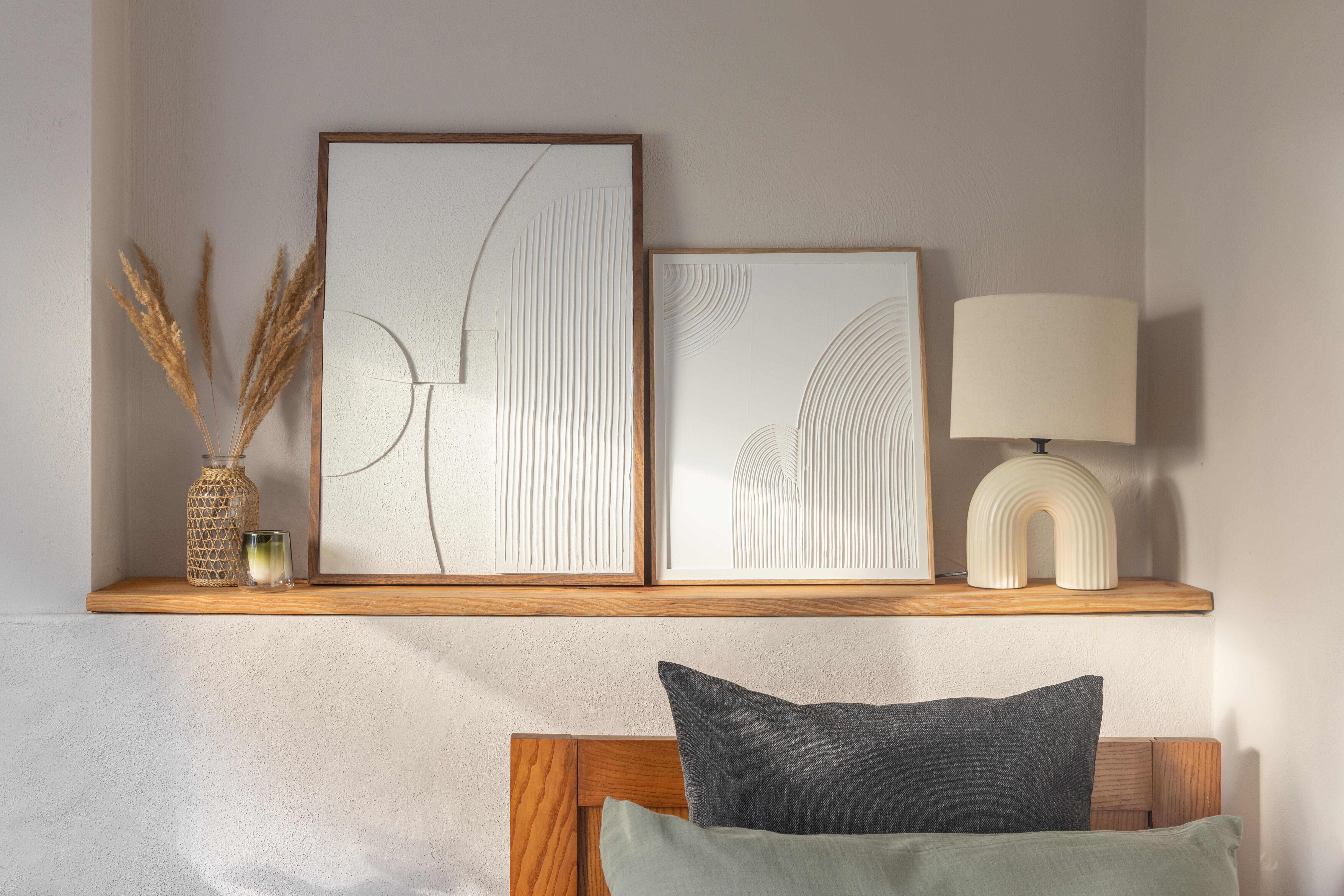 Lampa stołowa Vaska kremowa E27 41 cm Inspire - 3