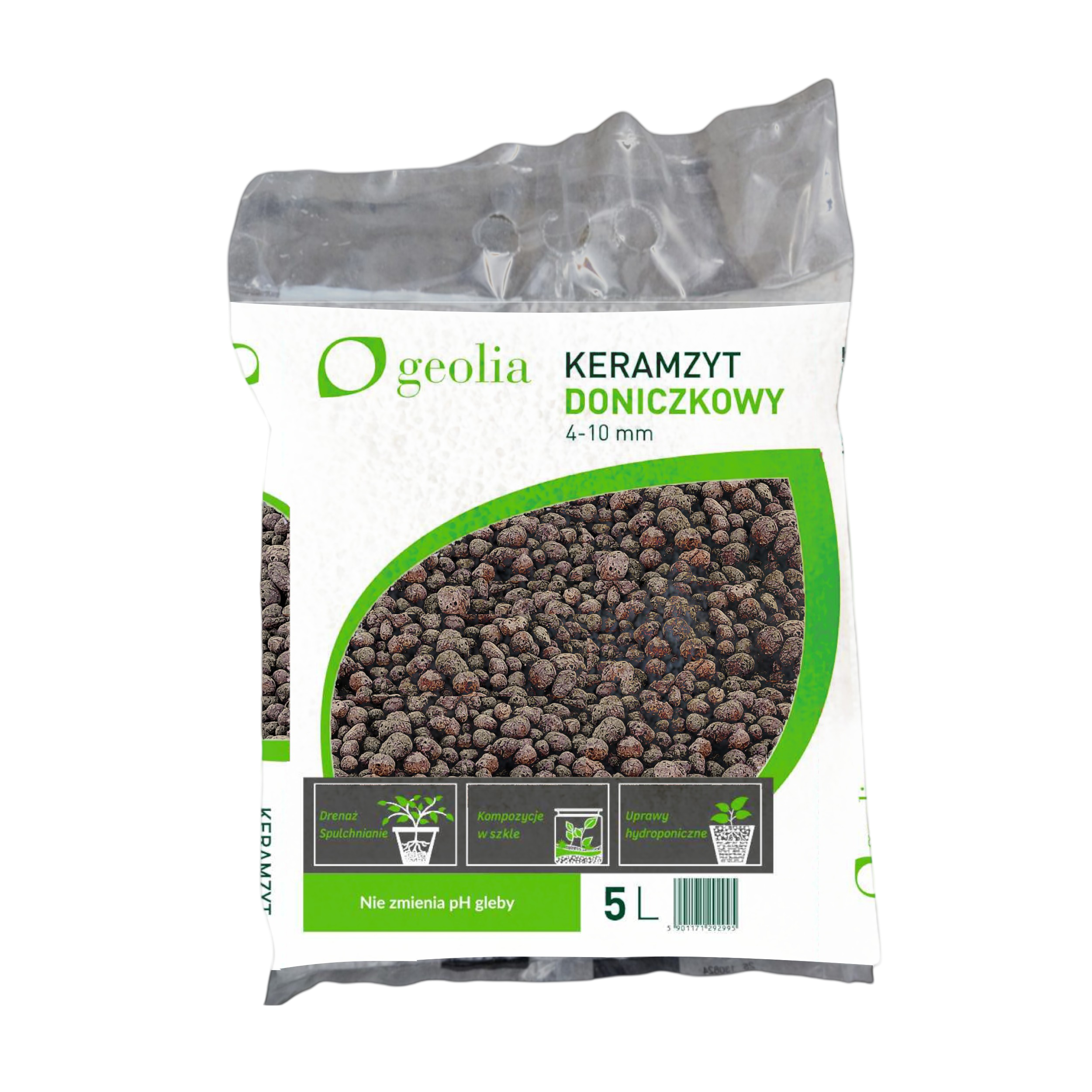 Keramzyt ogrodniczy 4-10 mm 5l brązowy Geolia - 2