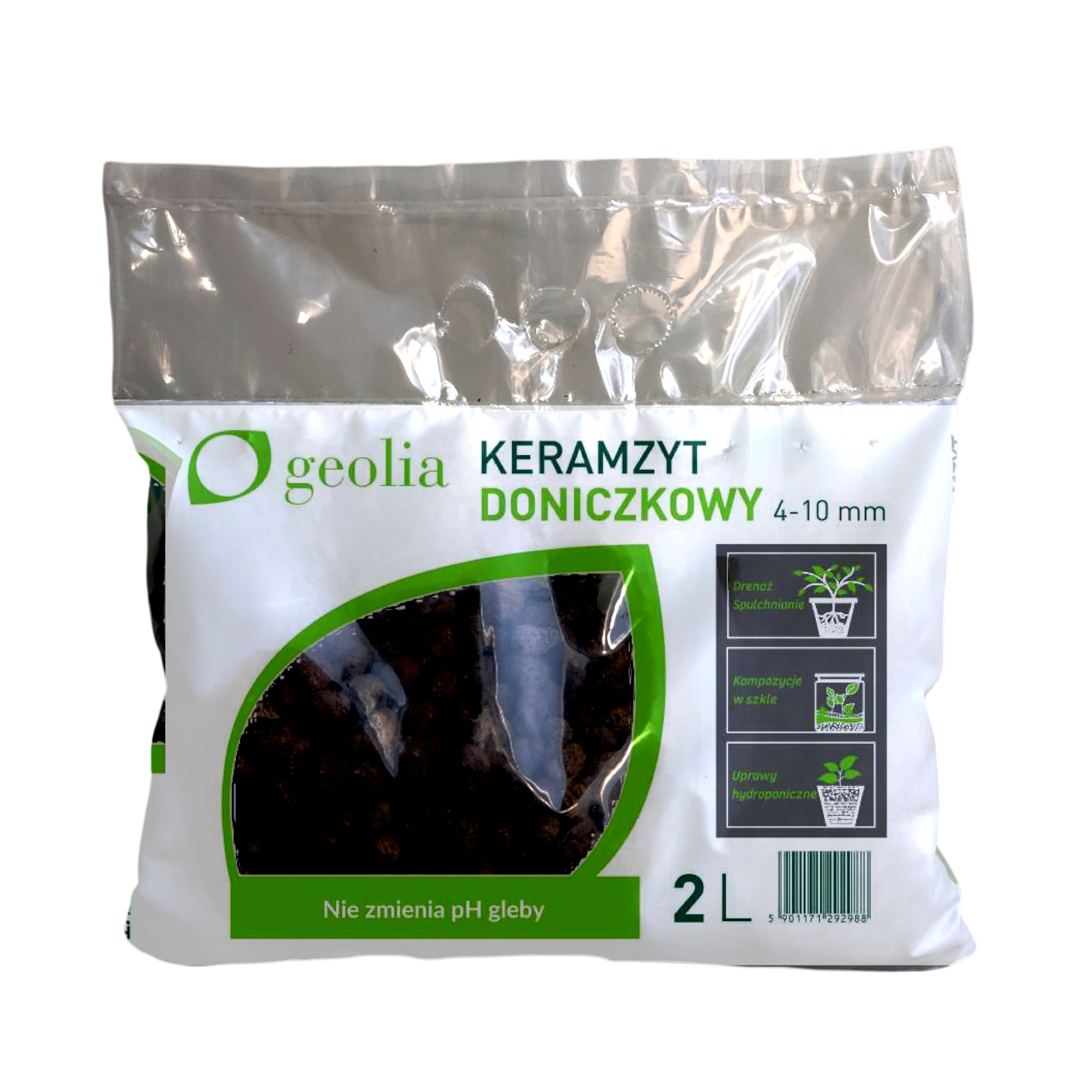 Keramzyt ogrodniczy 4-10 mm 2l brązowy Geolia - 2