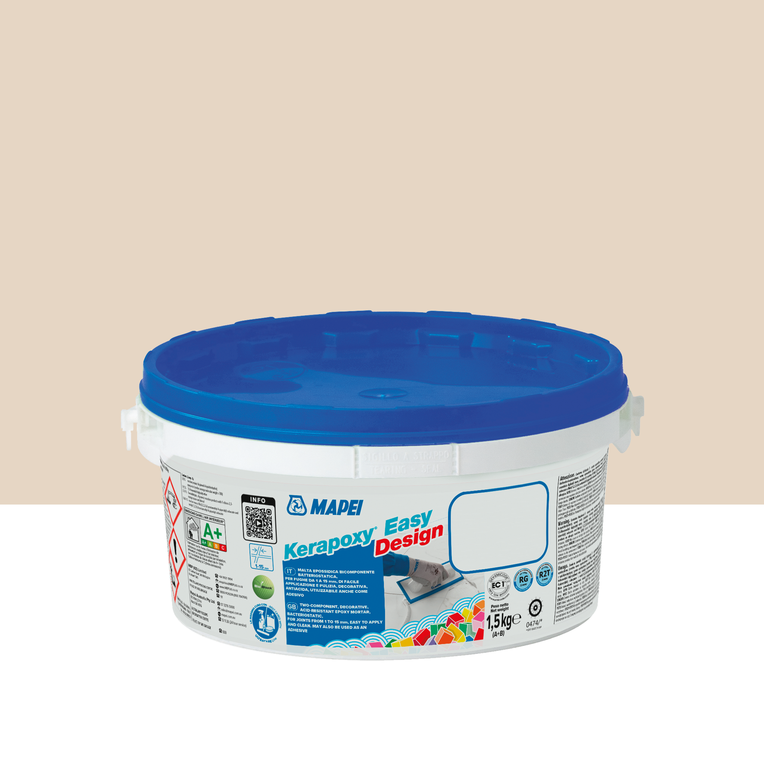 Fuga epoksydowa Kerapoxy Easy Design 130 jaśmin 1.5 kg Mapei