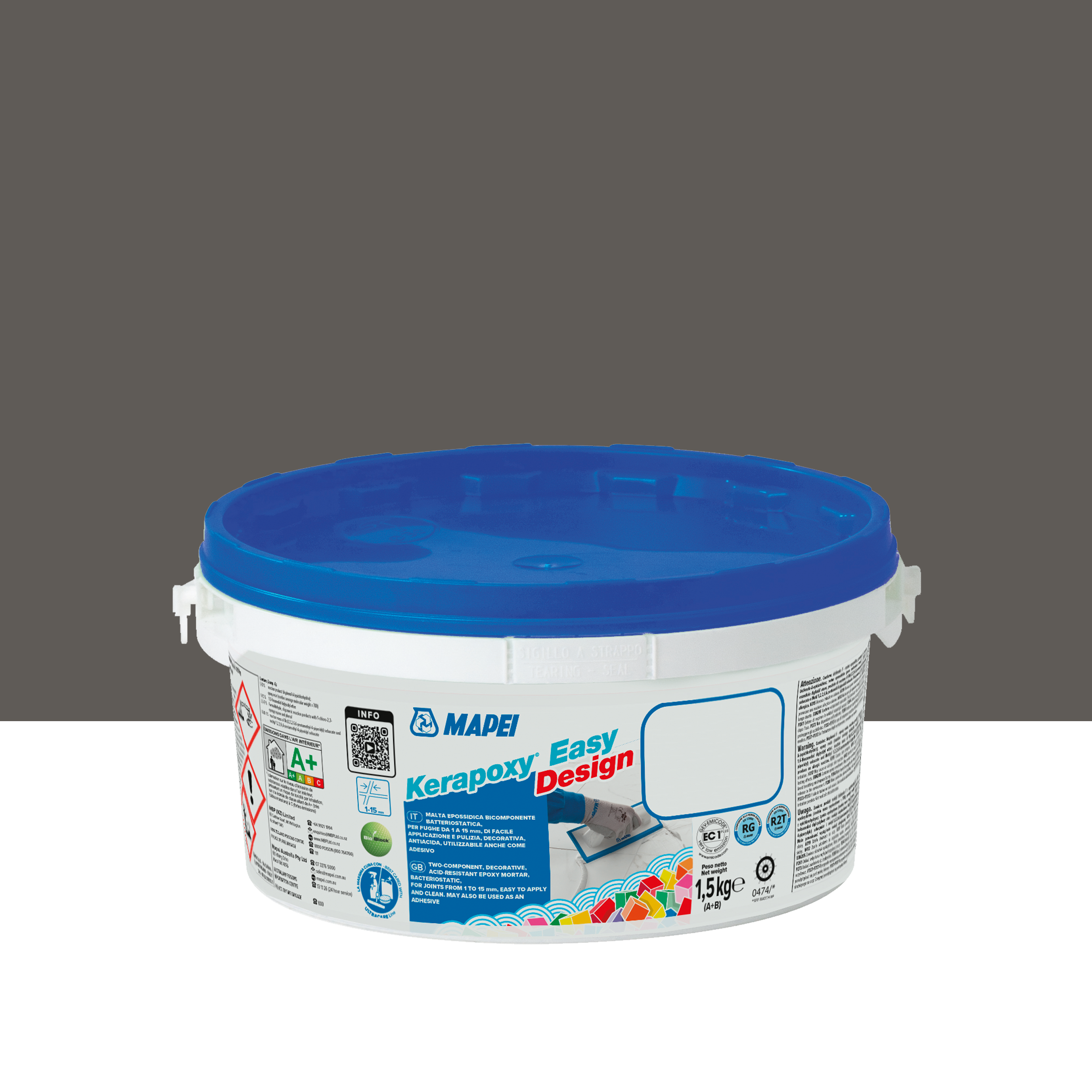 Fuga epoksydowa Kerapoxy Easy Design 114 antracyt 1.5 kg Mapei