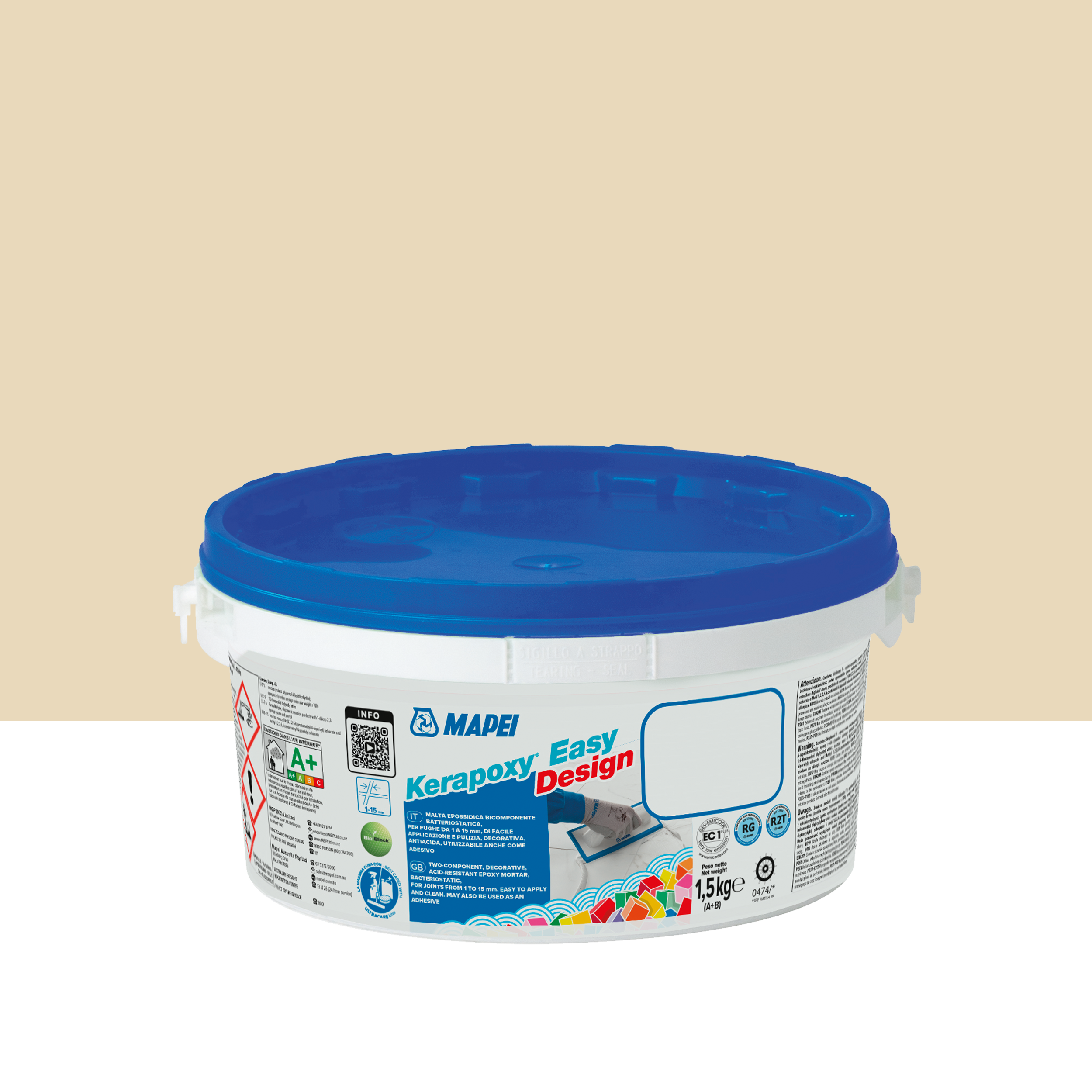 Fuga epoksydowa Kerapoxy Easy Design 131 wanilia 1.5 kg Mapei