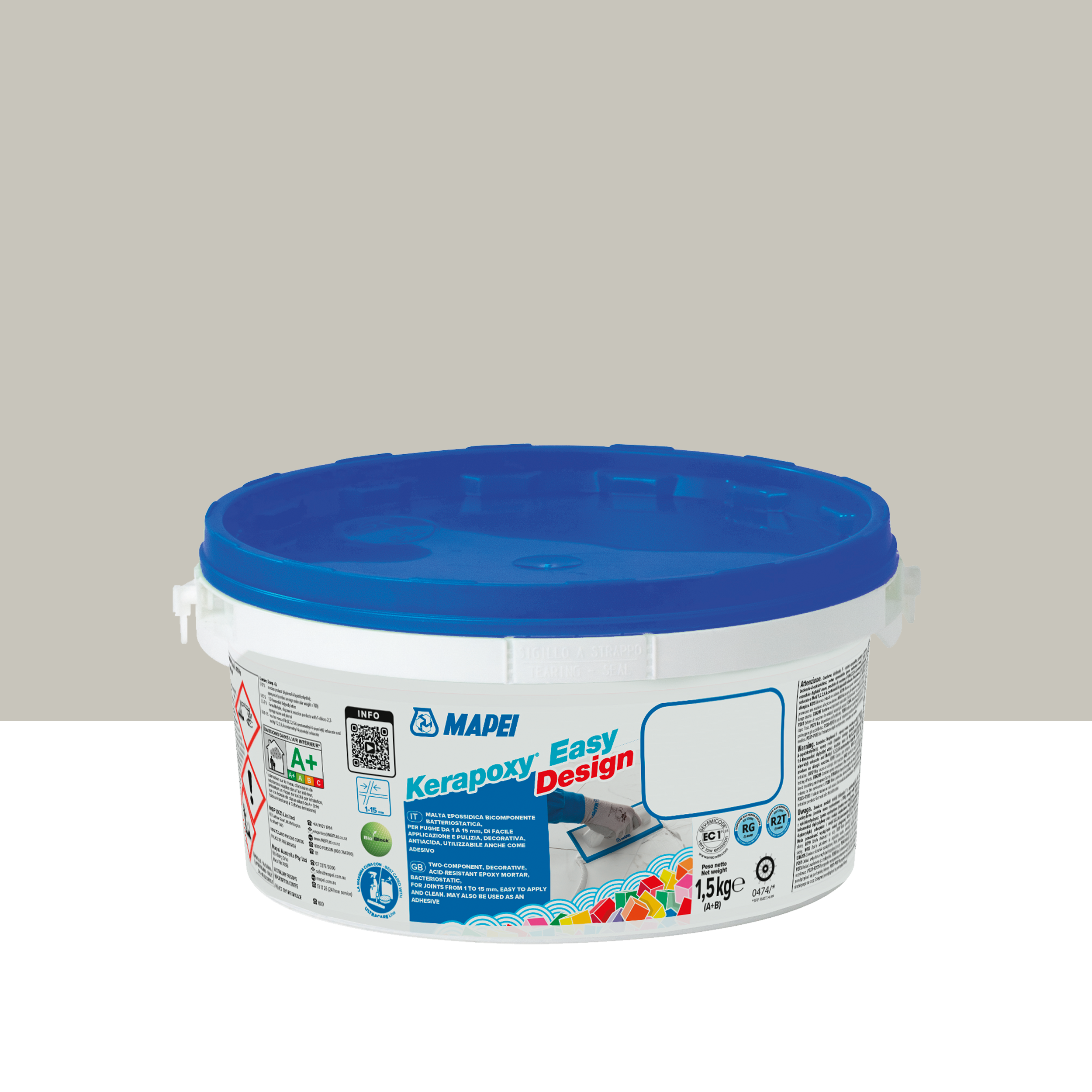 Fuga epoksydowa Kerapoxy Easy Design 111 srebrny 1.5 kg Mapei