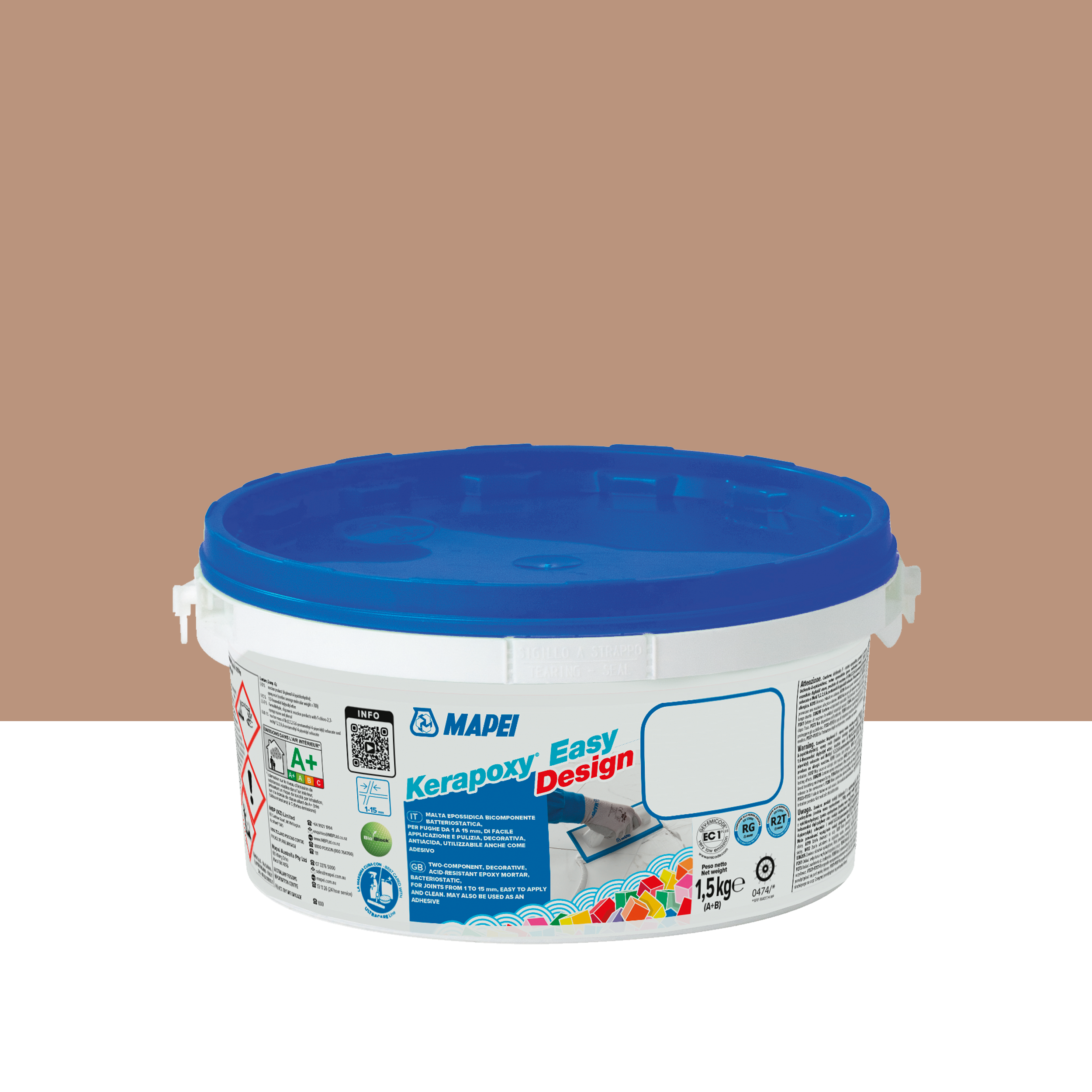 Fuga epoksydowa Kerapoxy Easy Design 141 karmel 1.5 kg Mapei