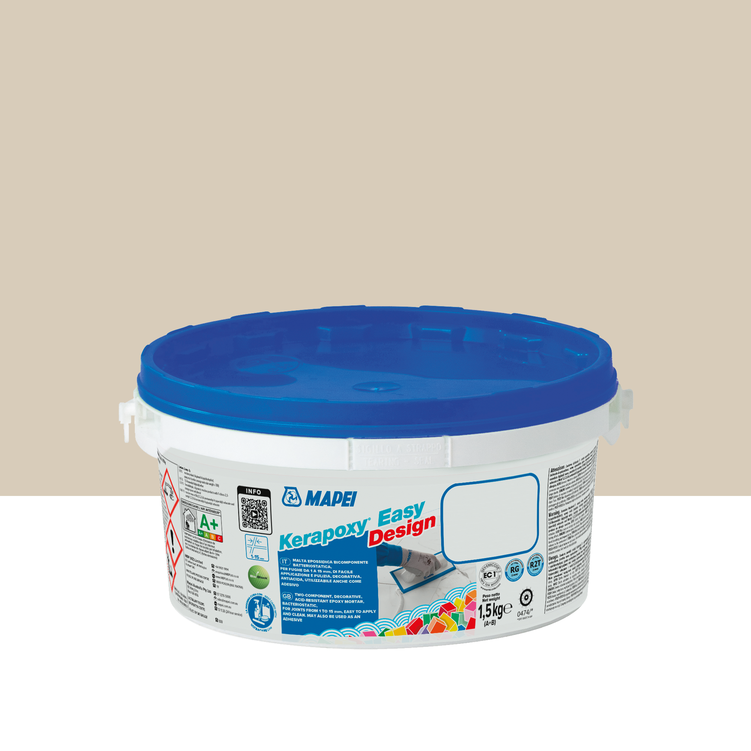 Fuga epoksydowa Kerapoxy Easy Design 137 karaibski 1.5 kg Mapei