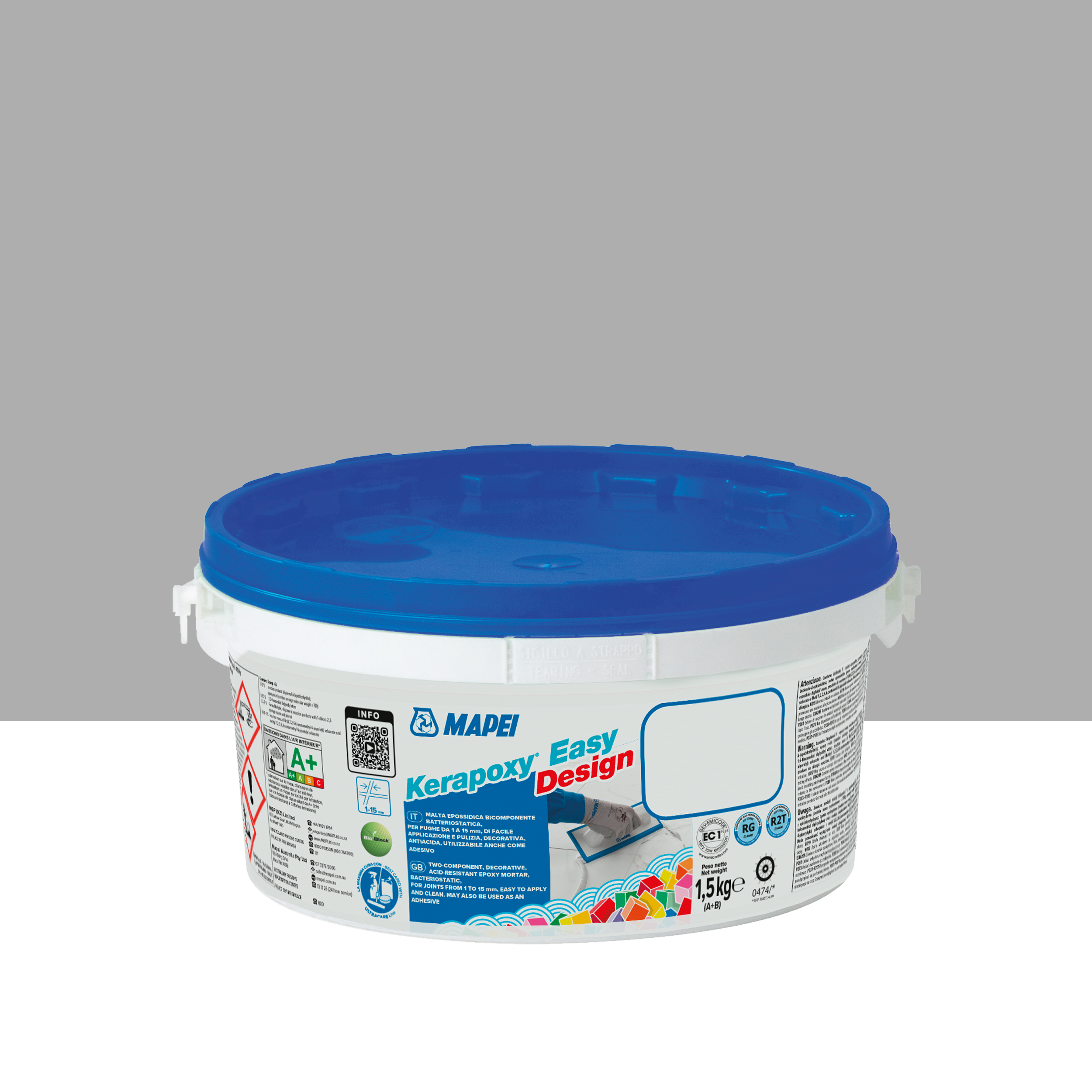 Fuga epoksydowa Kerapoxy Easy Design 127 arktyczny szary 1.5 kg Mapei