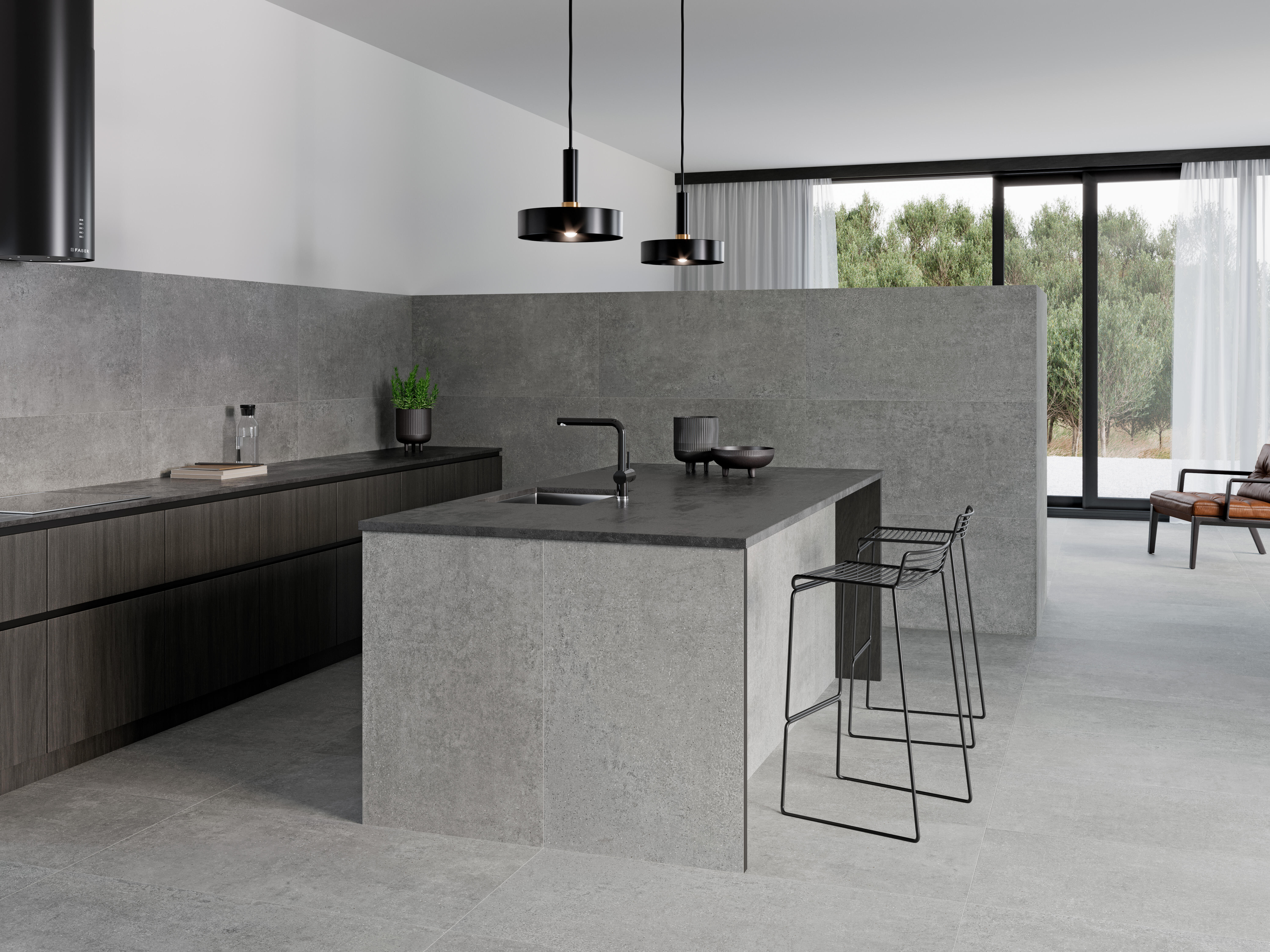 Suelo porcelánico norton efecto piedra grey 60x120 cm c1 argenta