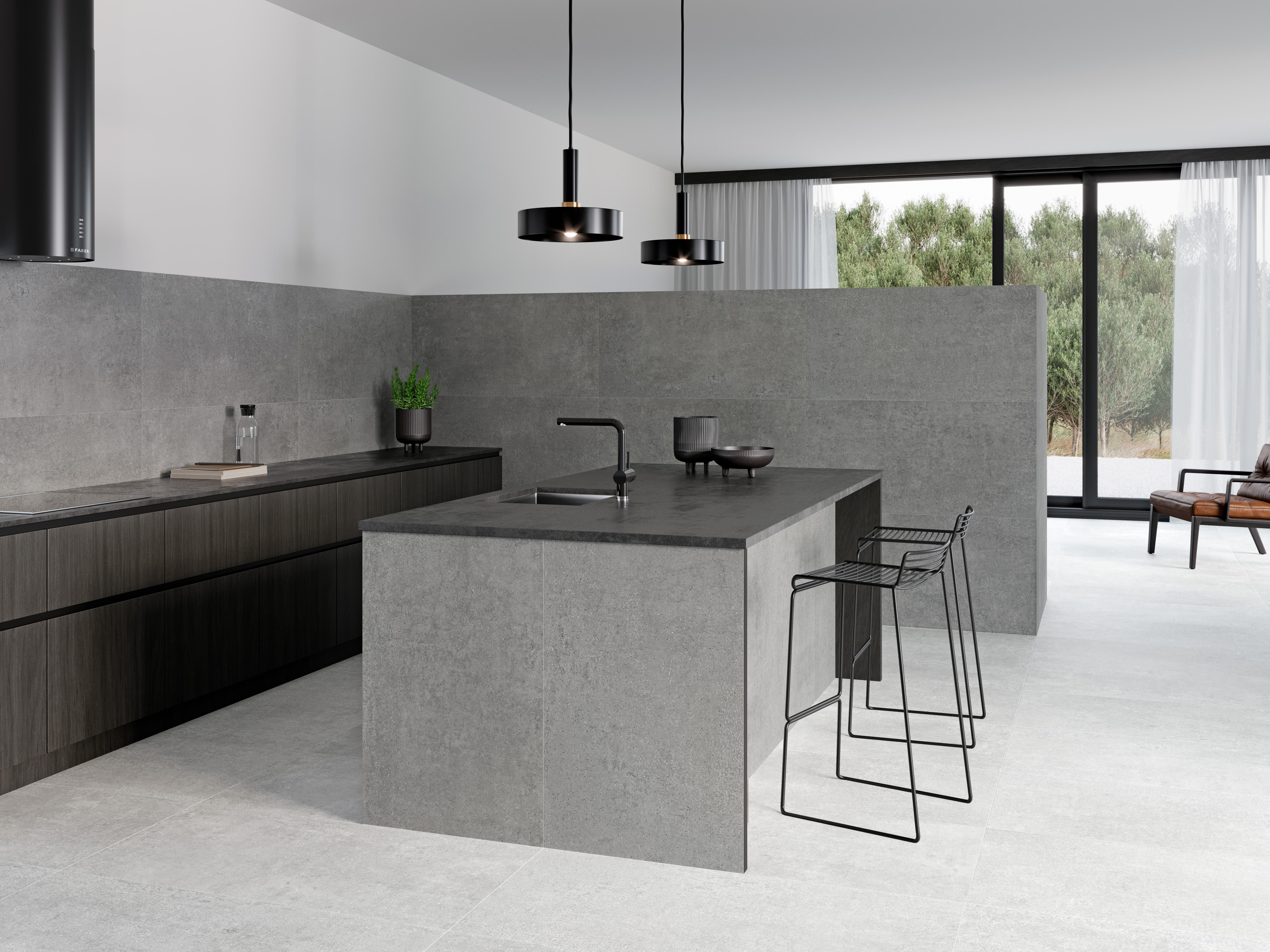 Suelo porcelánico Norton efecto piedra light 60x120 cm C1 ARGENTA - 3