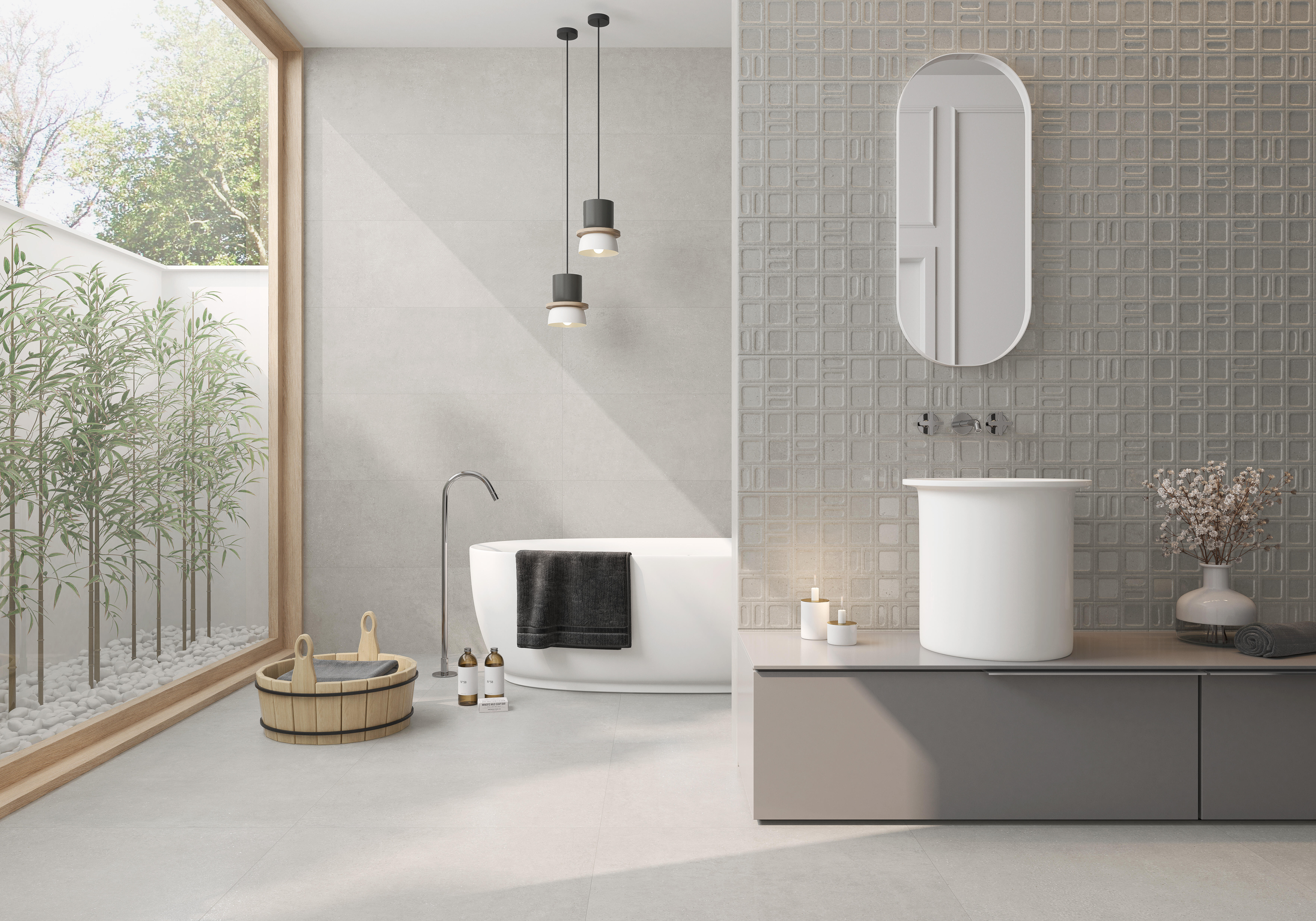 Suelo/azulejo porcelánico norton efecto piedra beige 60x60 cm c1 artens