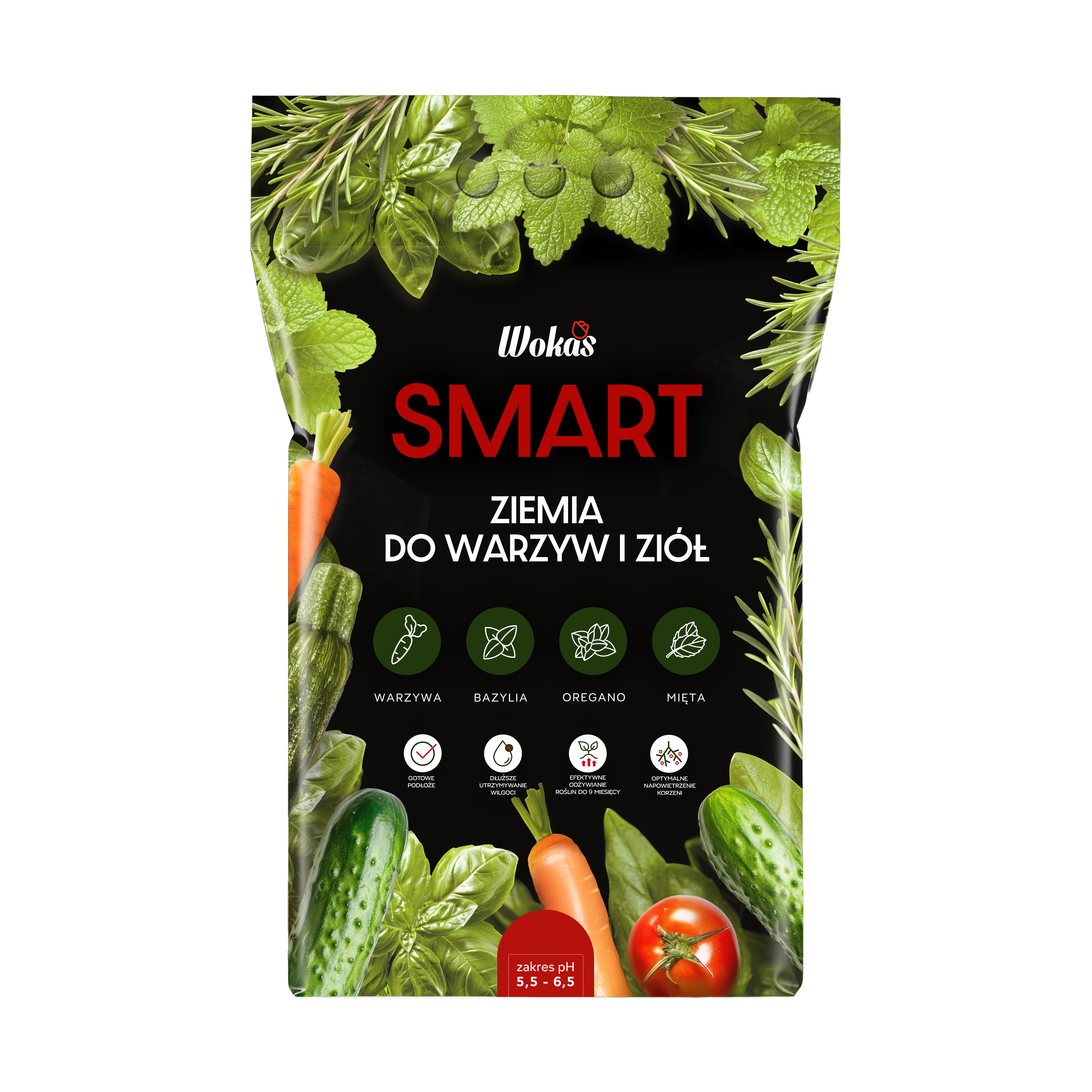 Ziemia do warzyw i ziół SMART 20l Wokas BIO