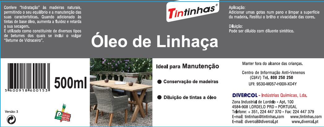 Óleo de linhaça TT 0.5L - 2